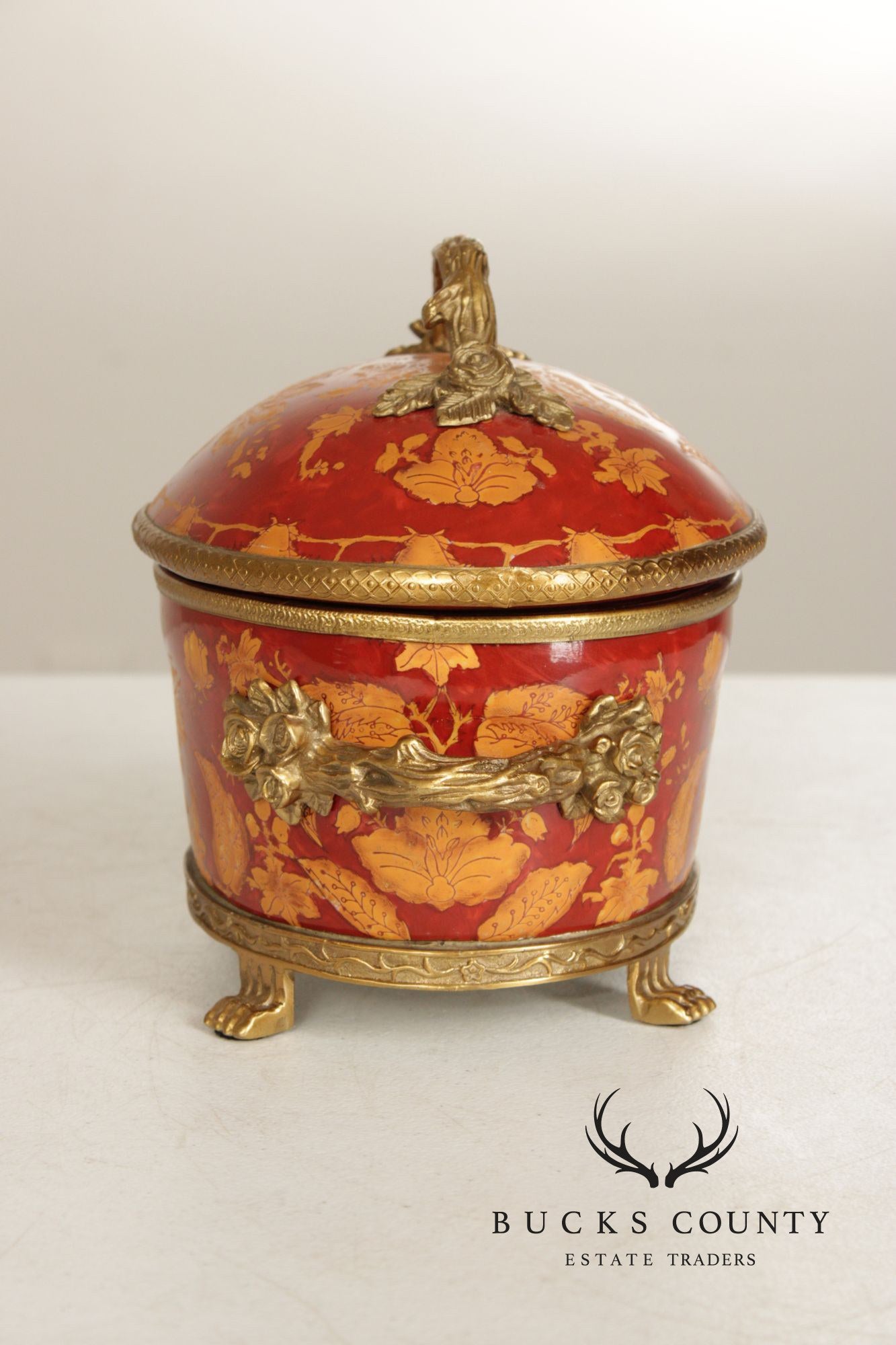 Chinese Export Style Enameled Porcelain Covered Tureen