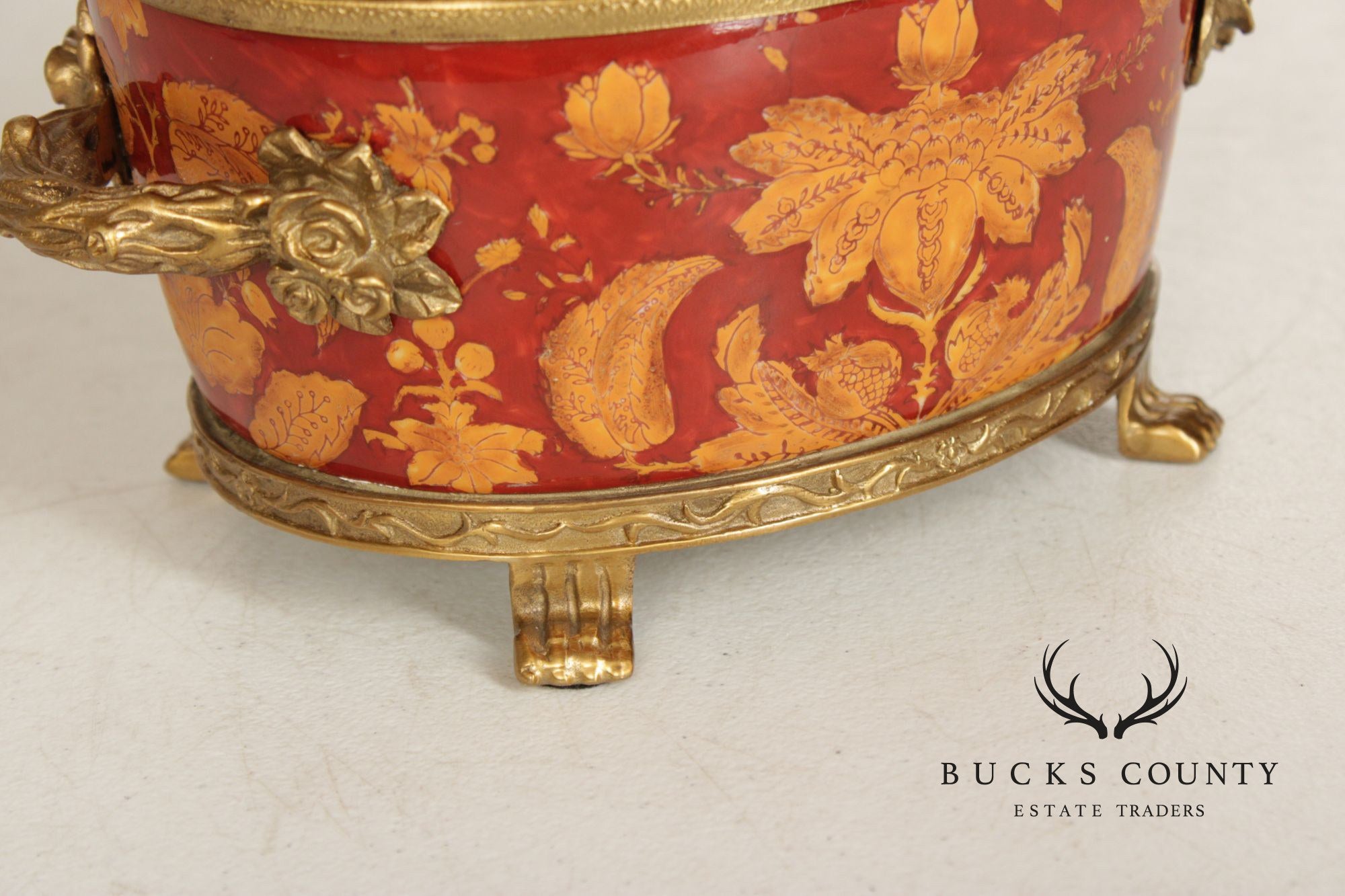 Chinese Export Style Enameled Porcelain Covered Tureen
