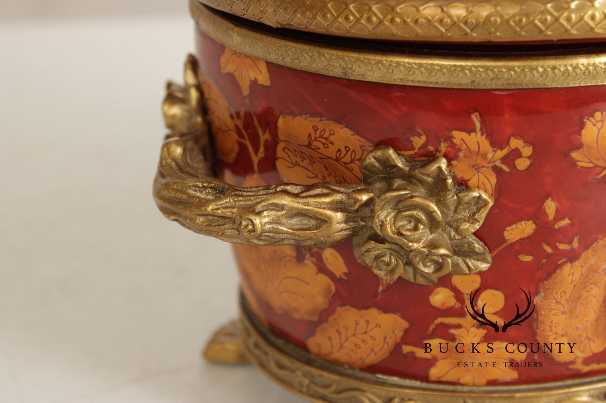 Chinese Export Style Enameled Porcelain Covered Tureen