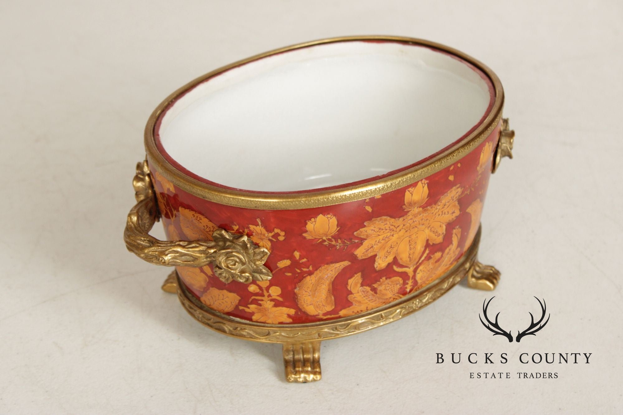 Chinese Export Style Enameled Porcelain Covered Tureen