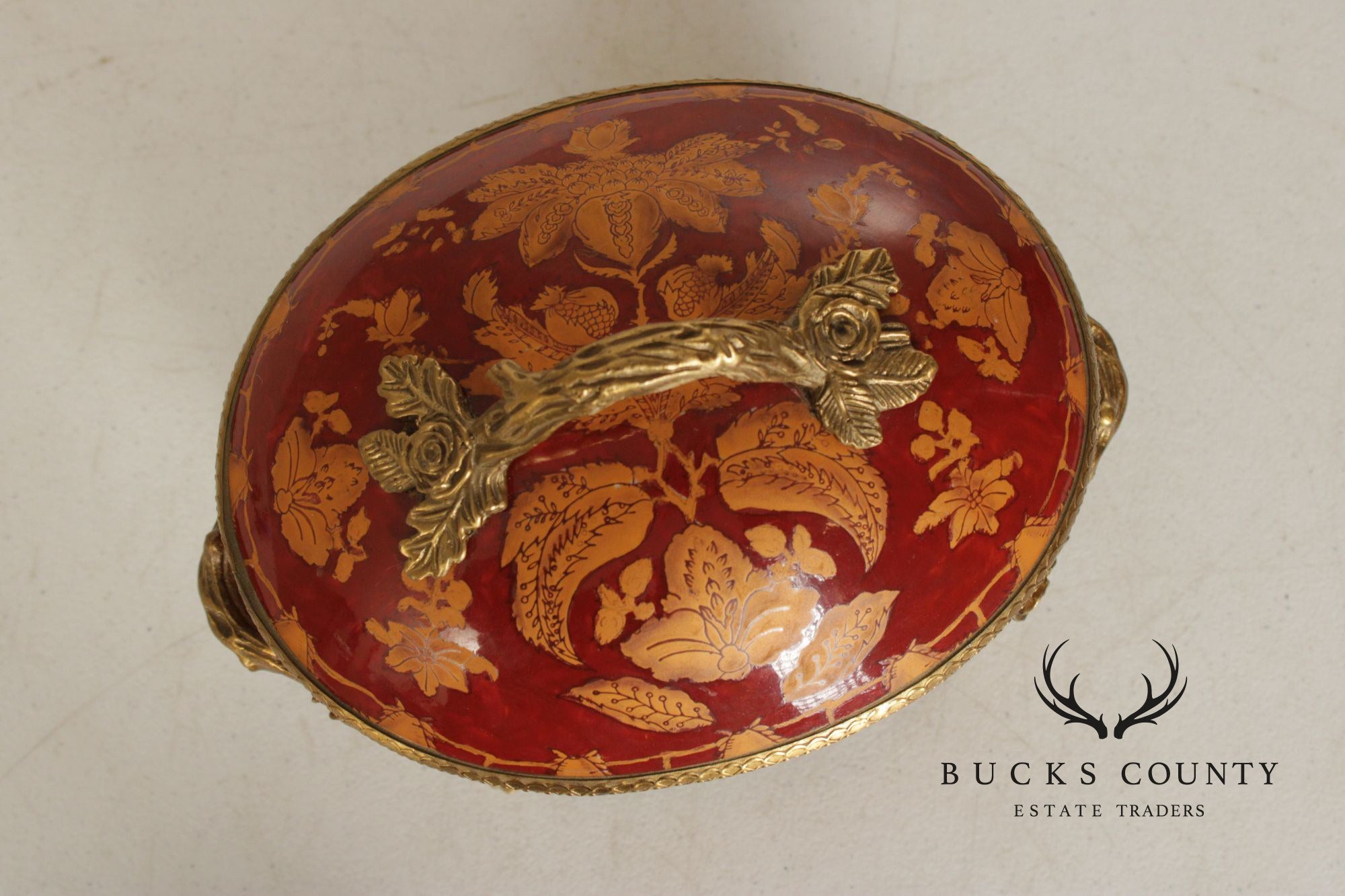 Chinese Export Style Enameled Porcelain Covered Tureen