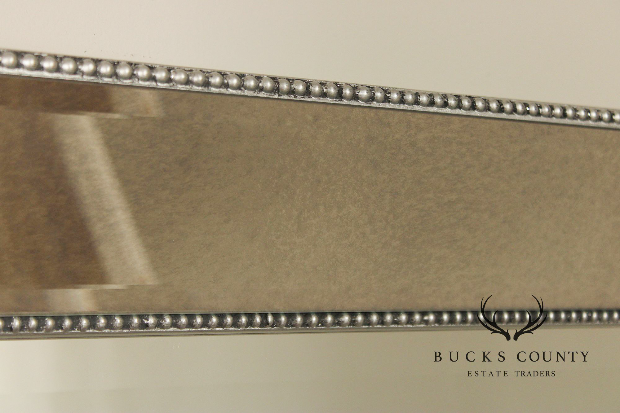 Hollywood Regency Oversized Beaded Floor Mirror