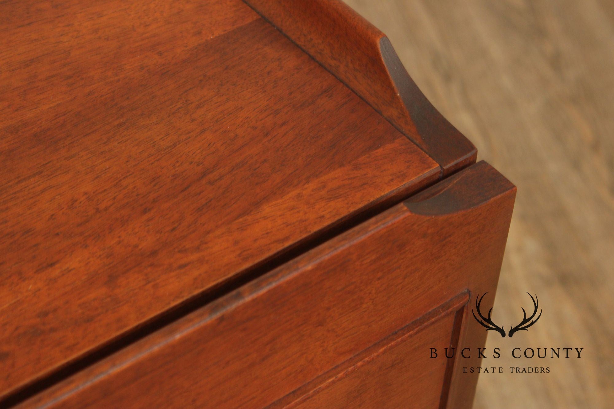Mid Century Modern Walnut Record Cabinet Side Table