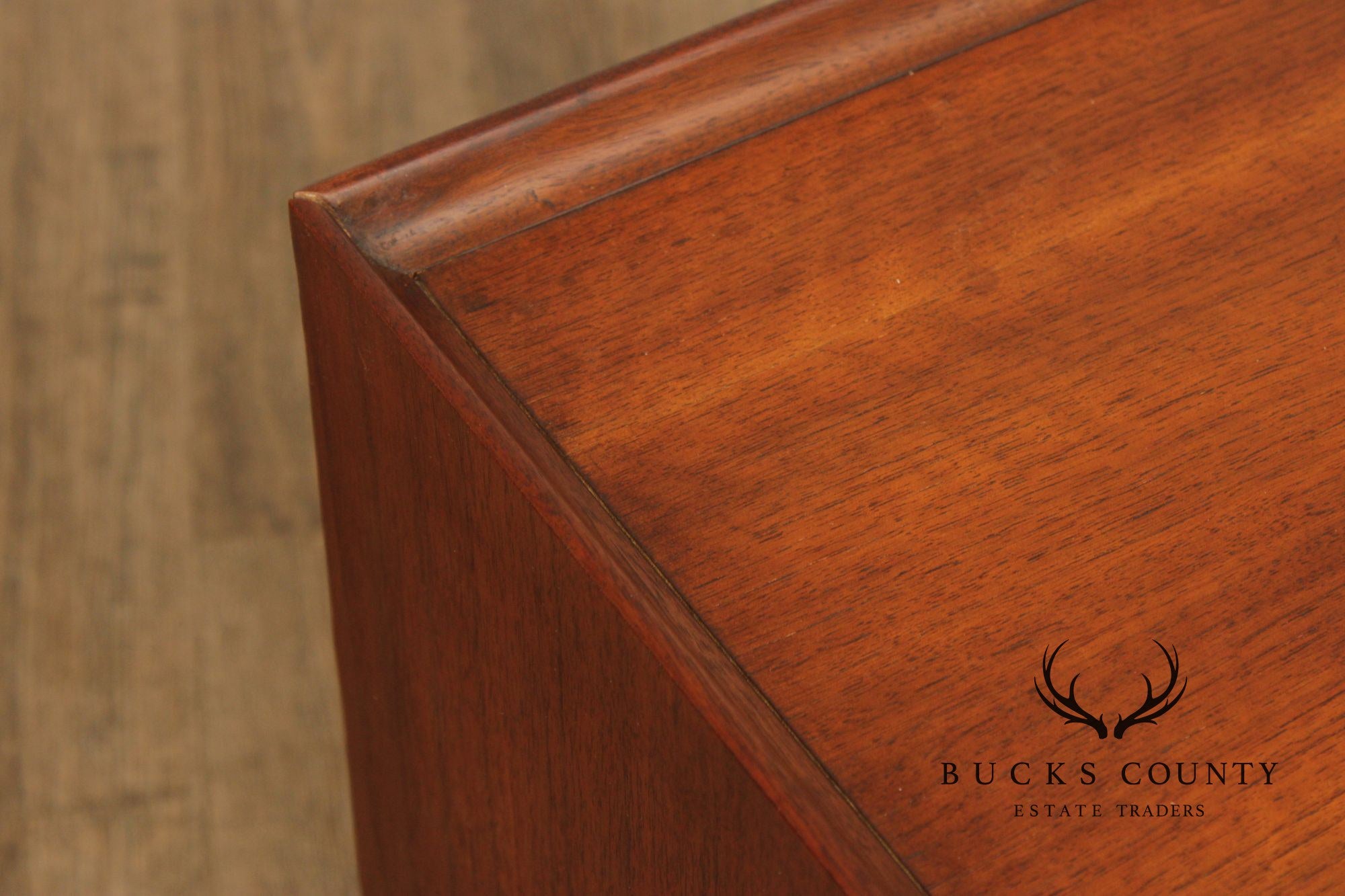 Mid Century Modern Walnut Record Cabinet Side Table