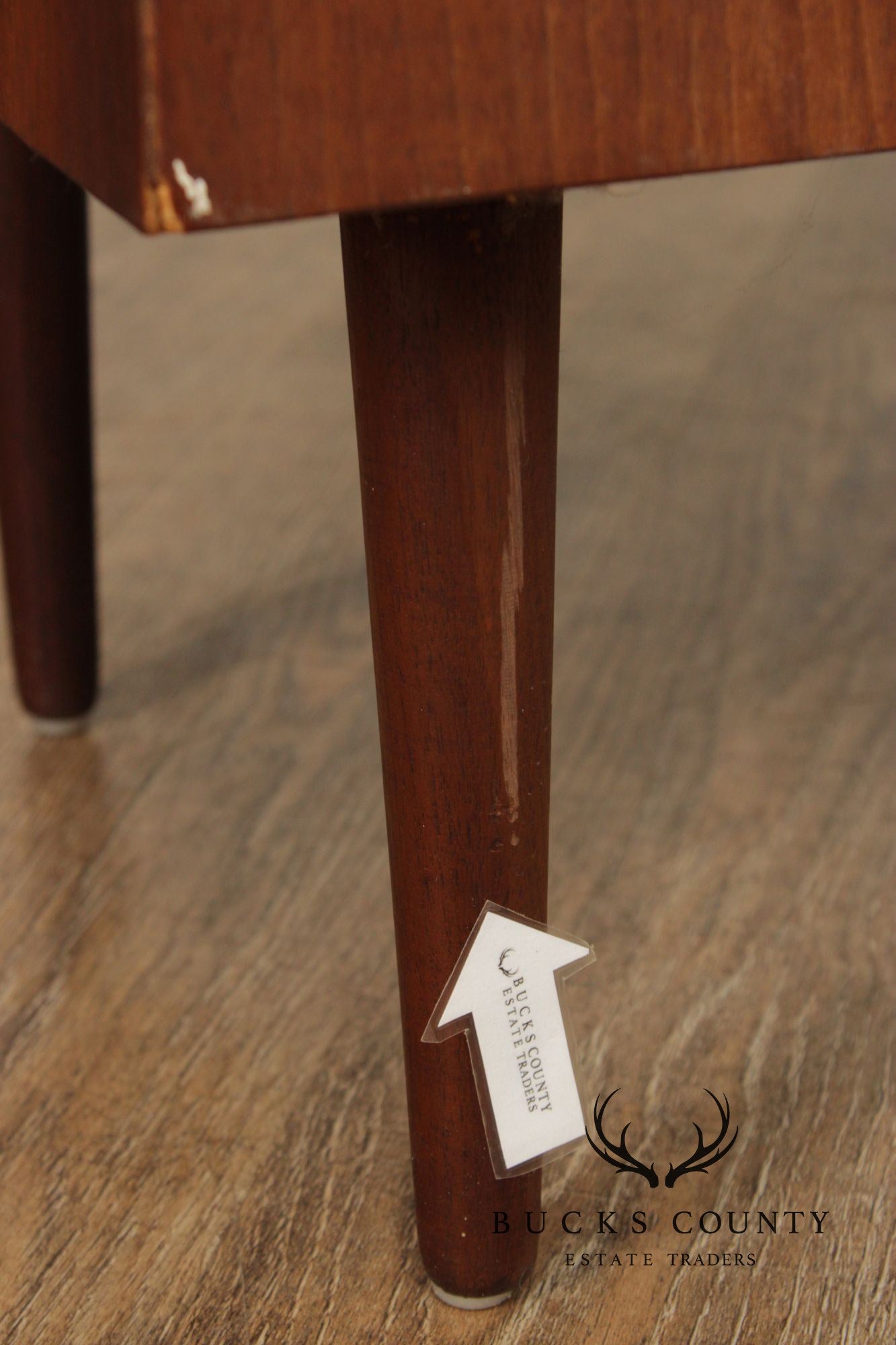 Mid Century Modern Walnut Record Cabinet Side Table