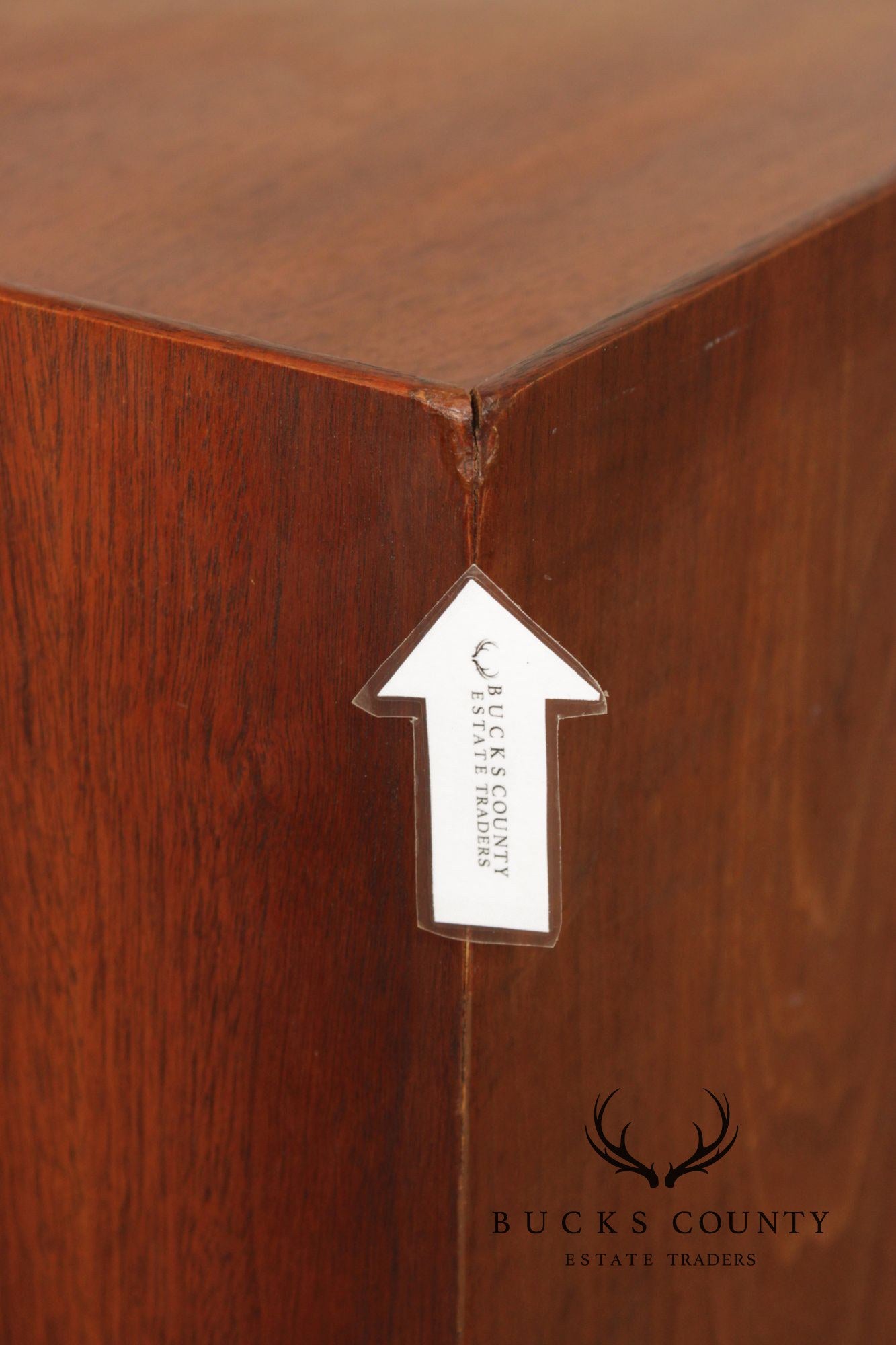 Mid Century Modern Walnut Record Cabinet Side Table