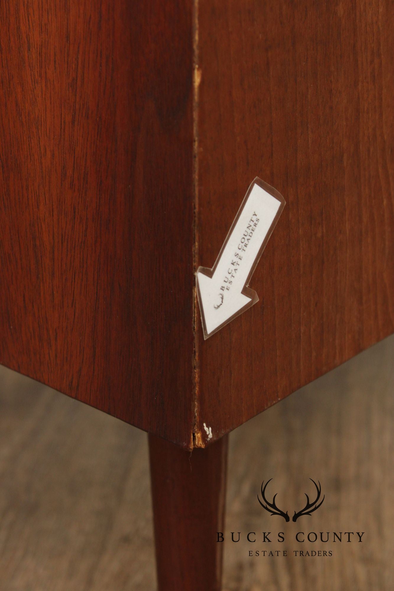 Mid Century Modern Walnut Record Cabinet Side Table