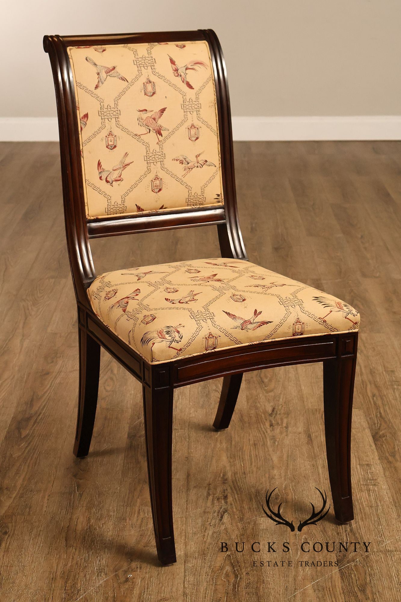 Empire Style Set of Ten Mahogany Dining Chairs