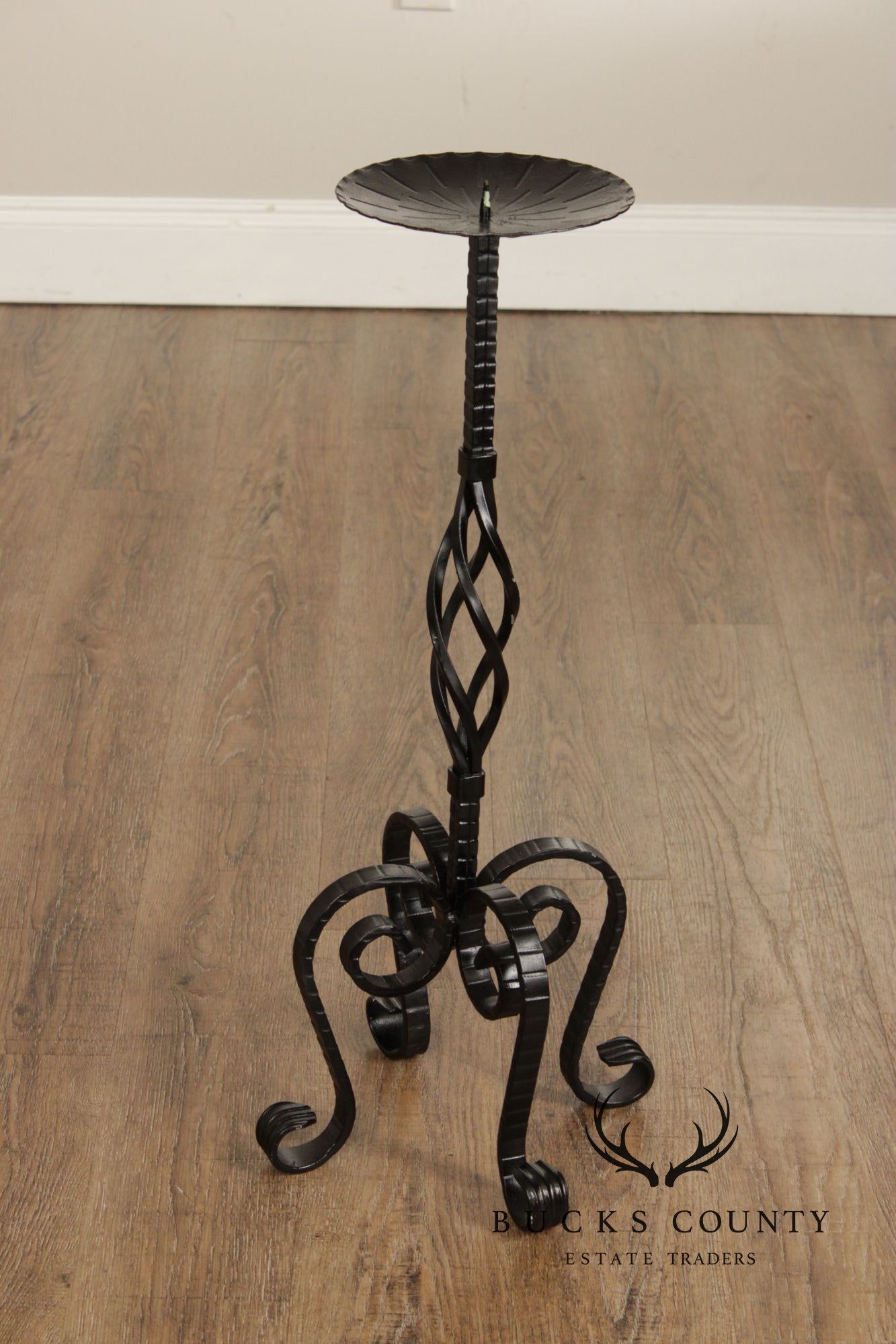 Vintage Wrought Iron Candlestand
