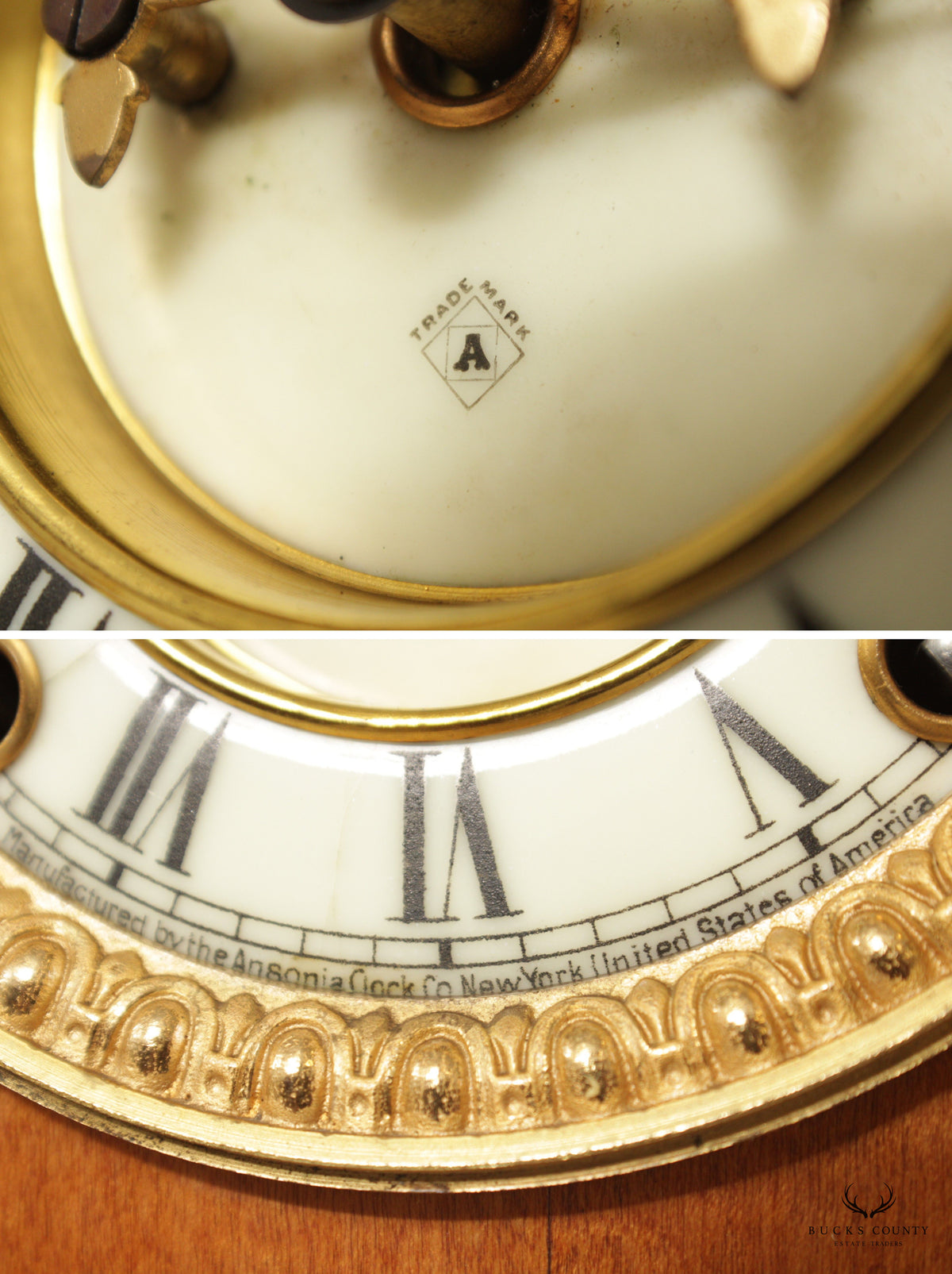 Ansonia French Art Nouveau Style Mantel Clock