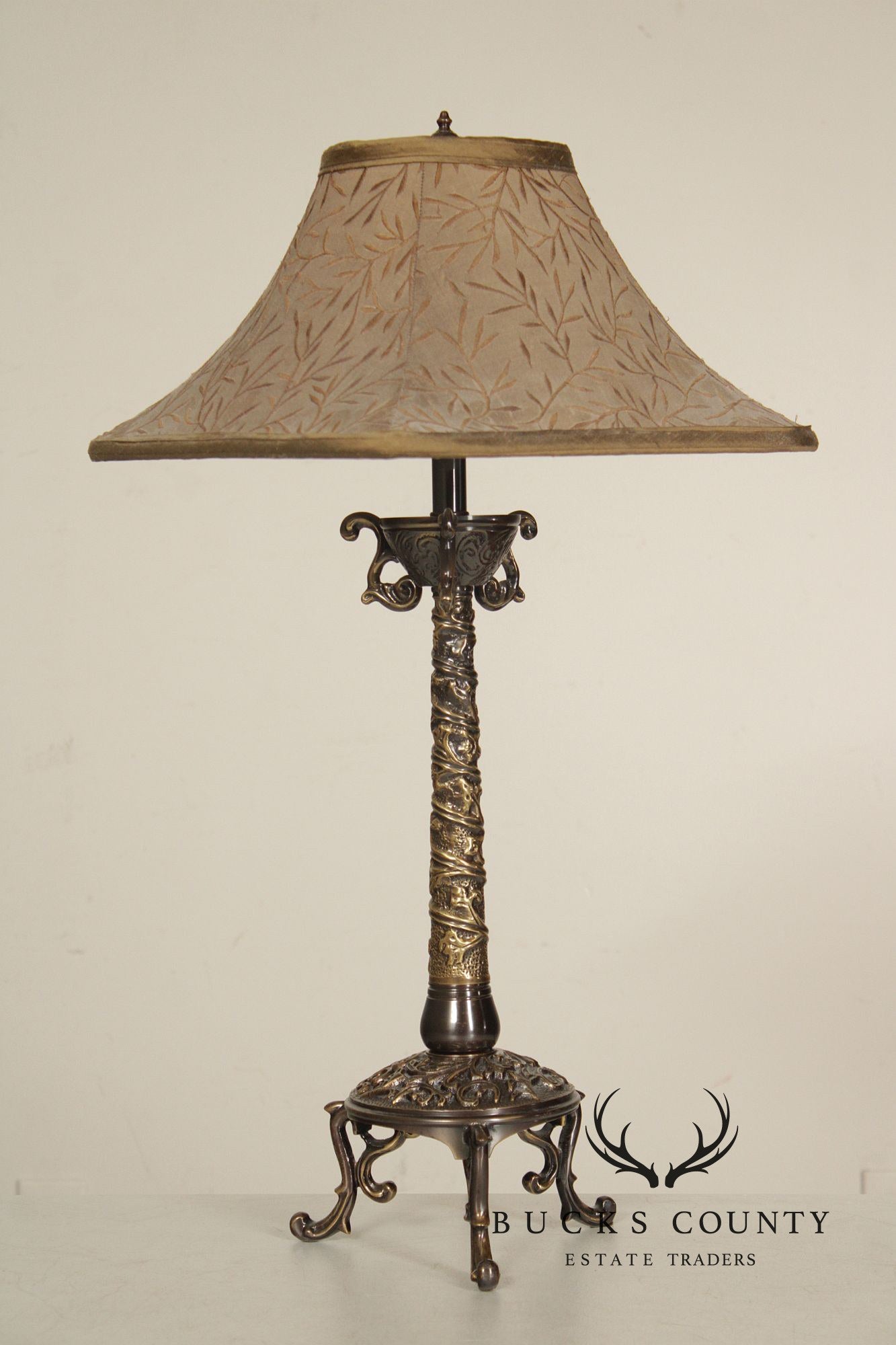 Frederick Cooper Rococo Style Brass Table Lamp