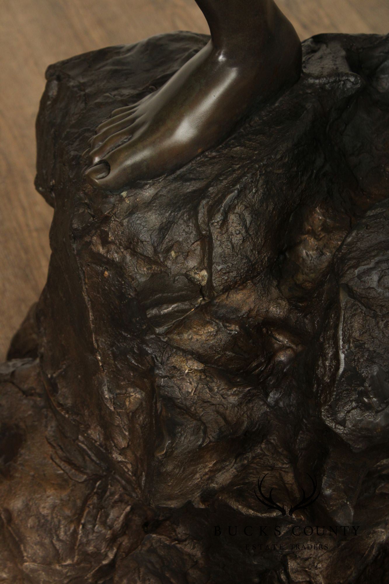 Bronze Life Size Garden Statue Of Boy With Sail Boat