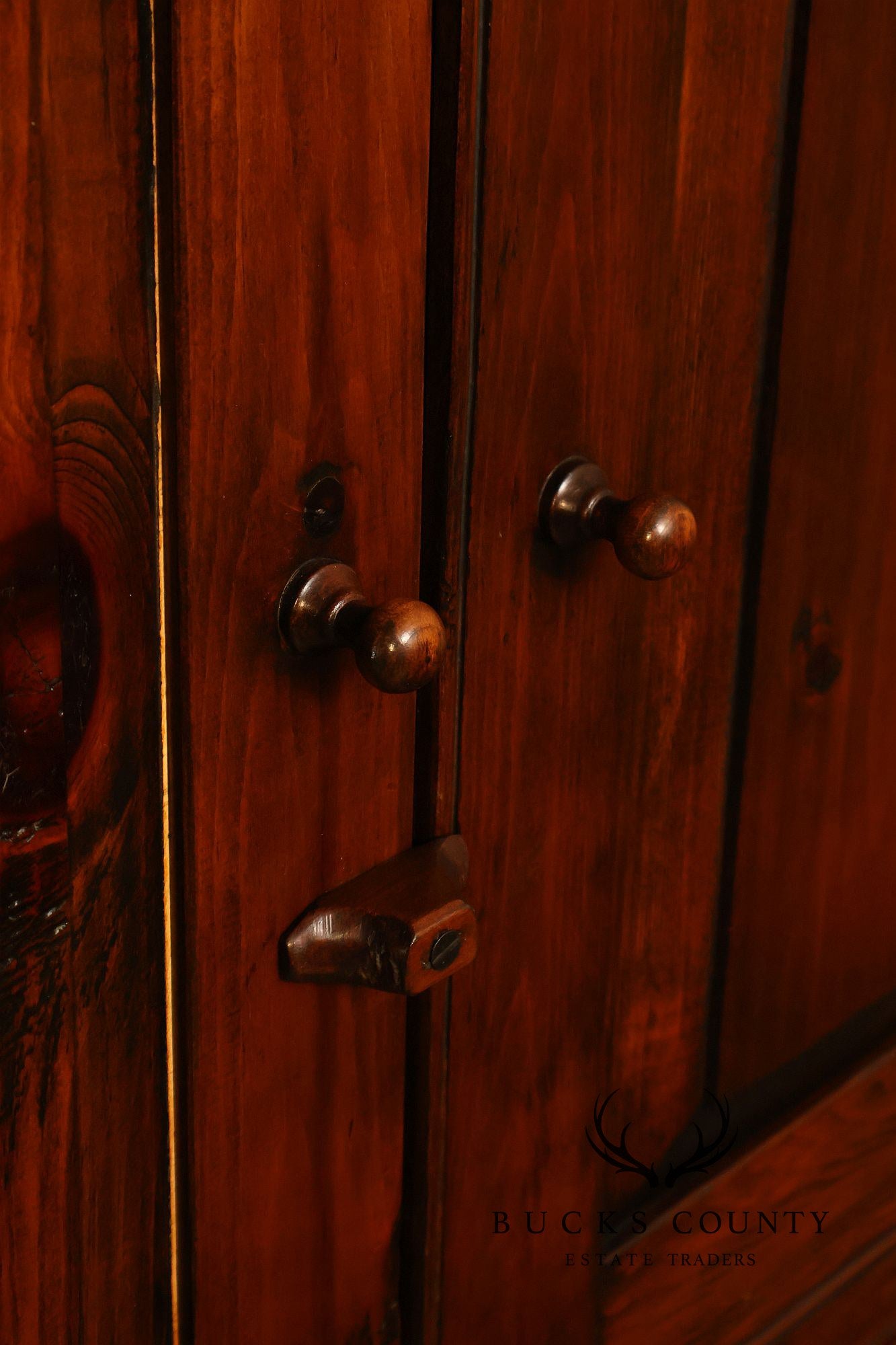 Stephen Von Hohen Farmhouse Pine Corner Cupboard