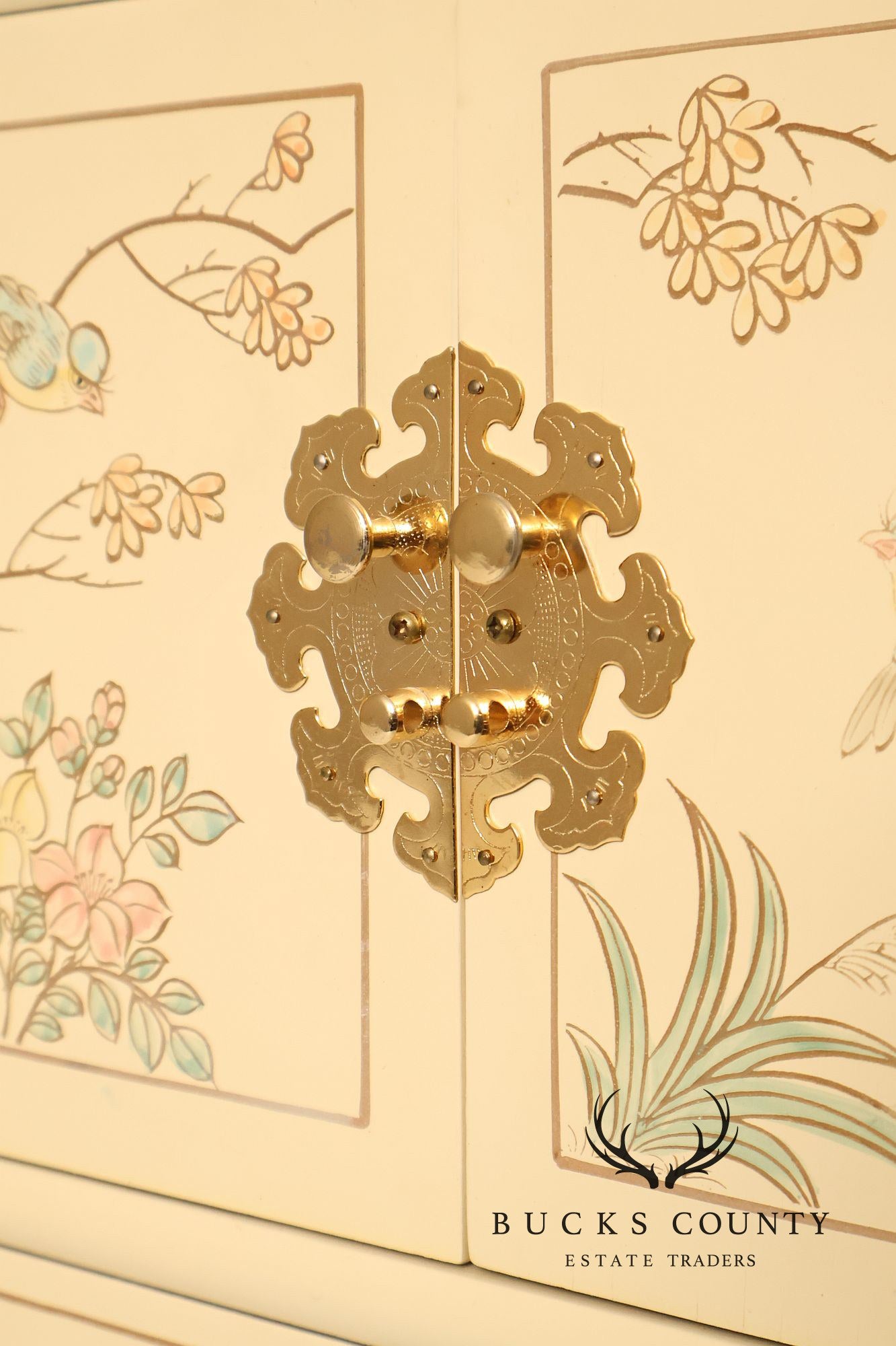 Painted Chinoiserie Style Jewelry Chest