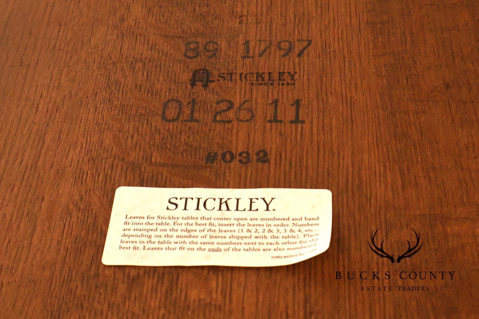 Stickley Mission Collection Harvey Ellis Inlaid Oak Extendable Dining Table