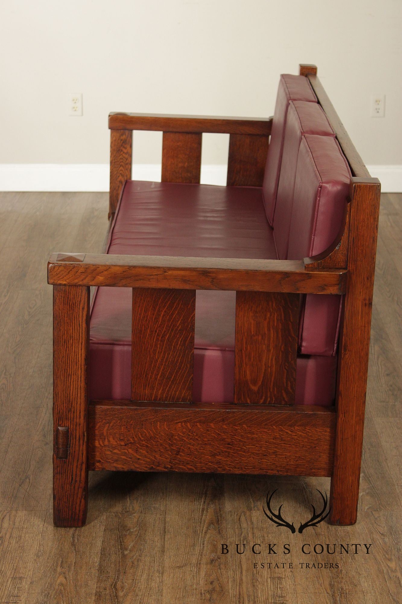 Lifetime Furniture Antique Mission Oak Sofa Settle