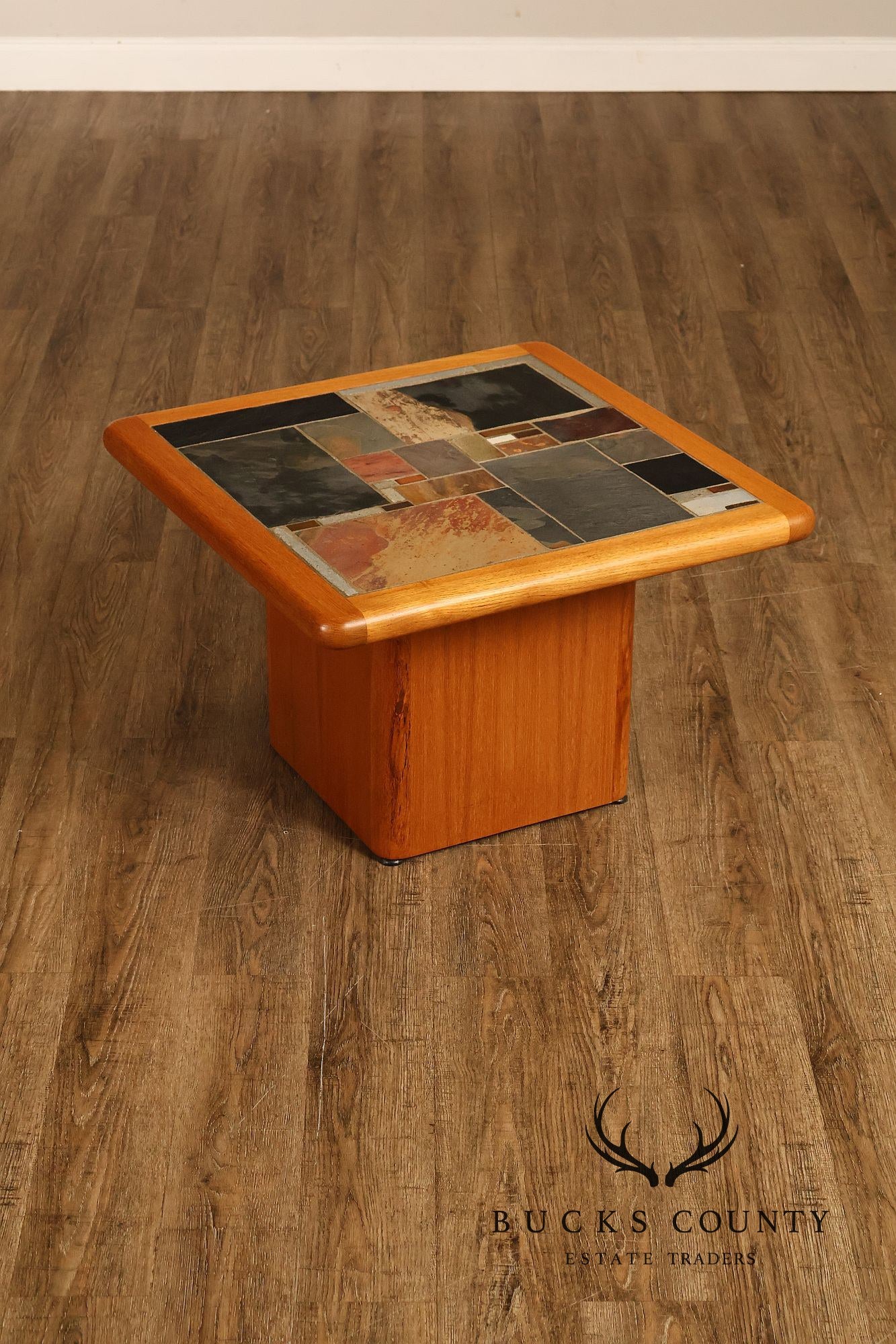 Sallingboe Jelling Pair Of Danish Modern Teak Tile Top End Tables