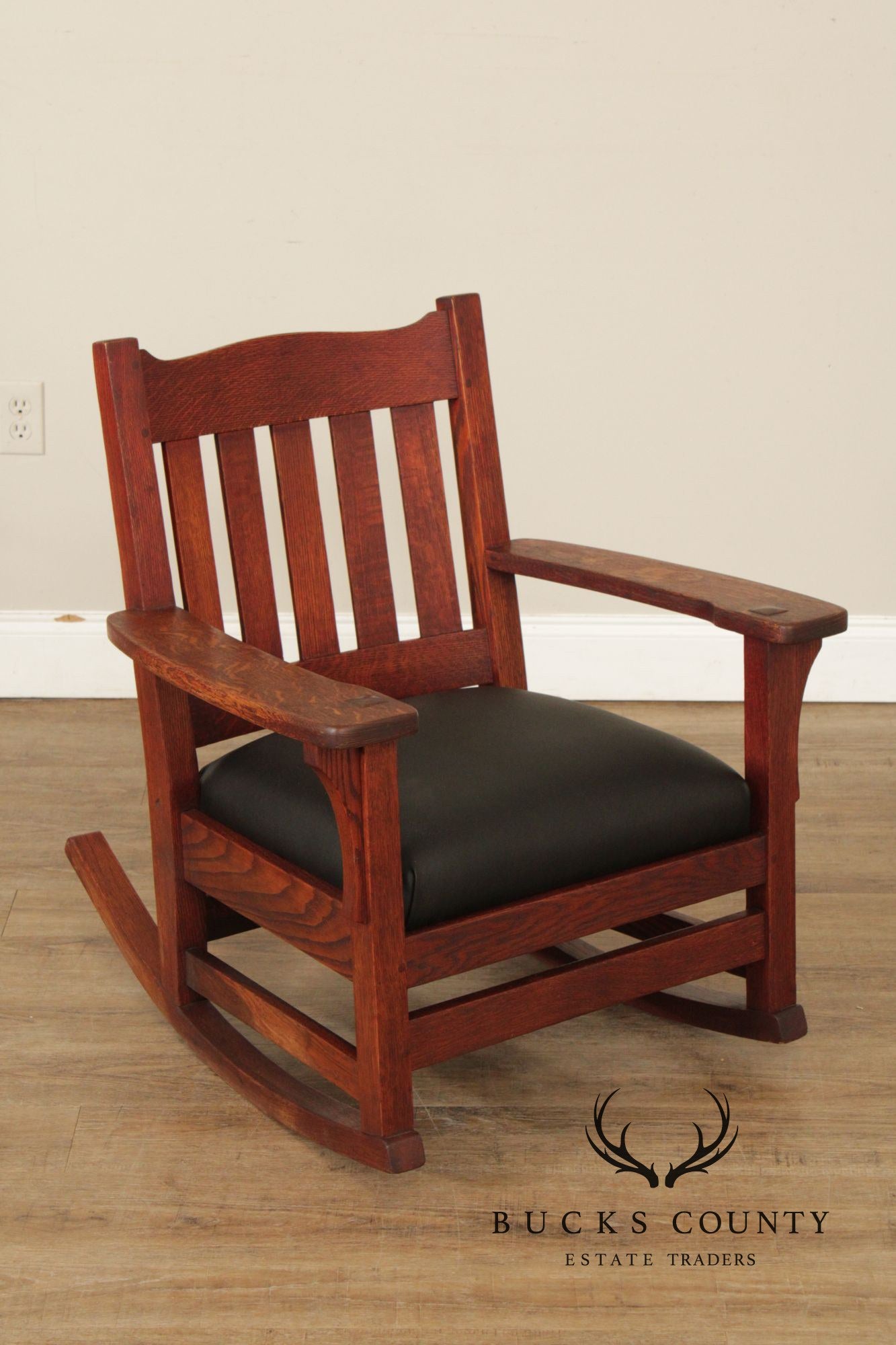 Mission Style Antique Oak Rocking Chair