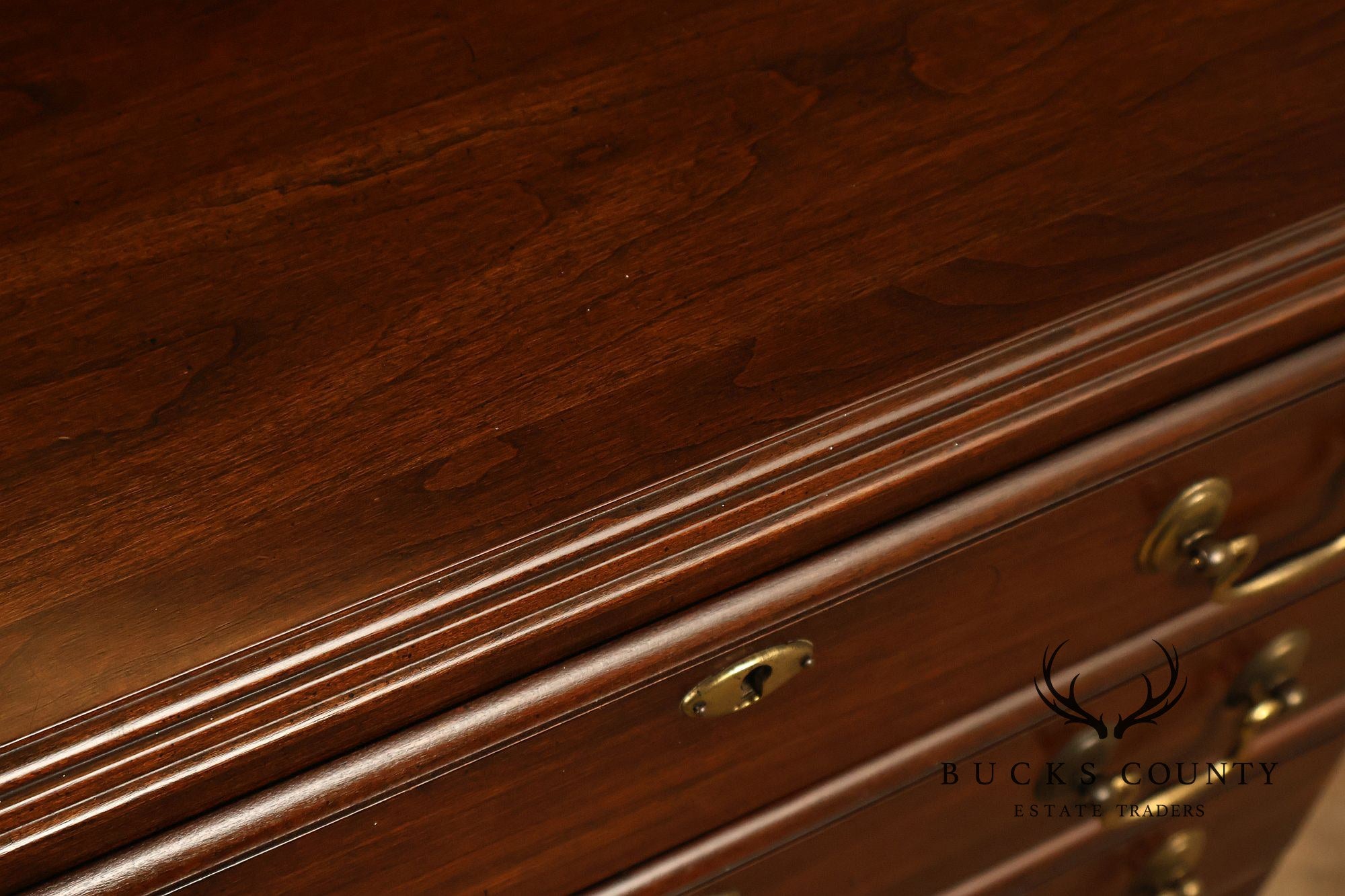Ethan Allen 'Georgian Court' Cherry Silver Chest
