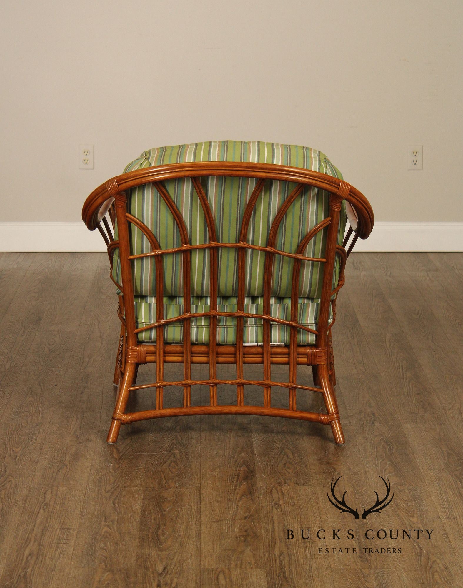 South Sea Rattan 'New Kauai' Lounge Chair with Ottoman