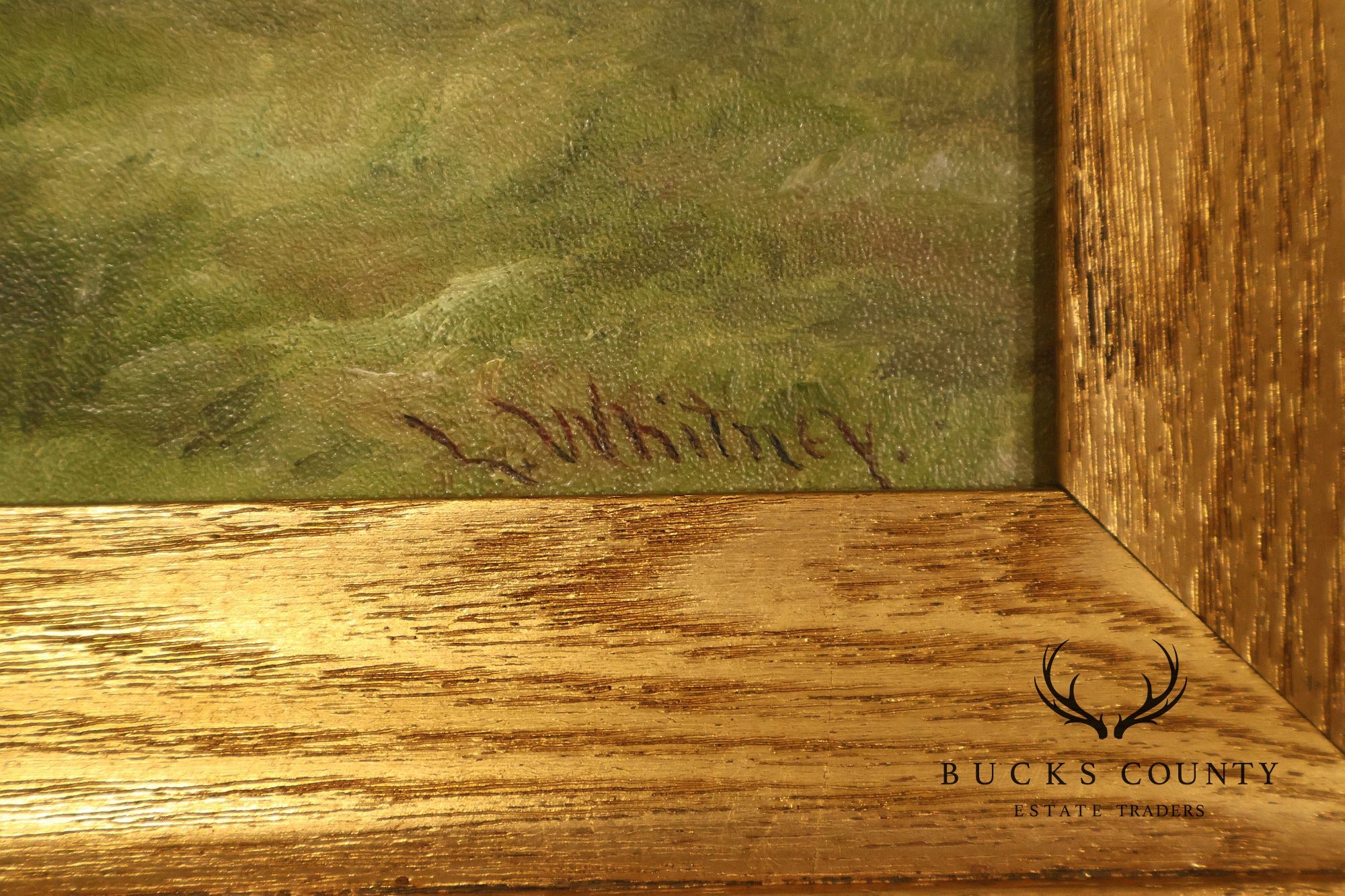 Artist Signed Vintage Oil Painting, Homestead