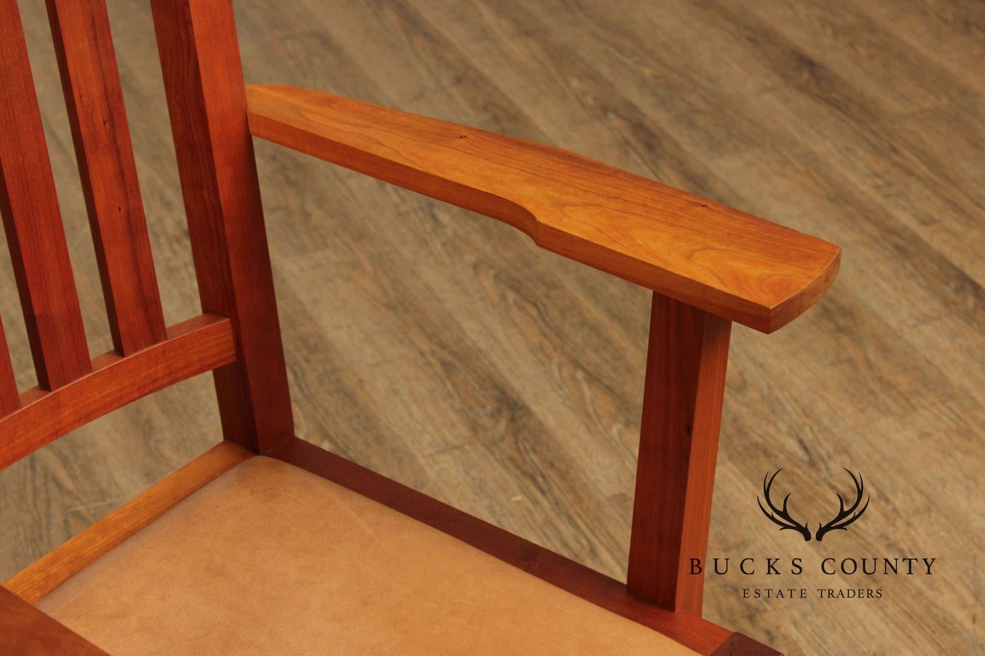 Thomas Moser Mission Style Set Of Six Cherry Dining Chairs