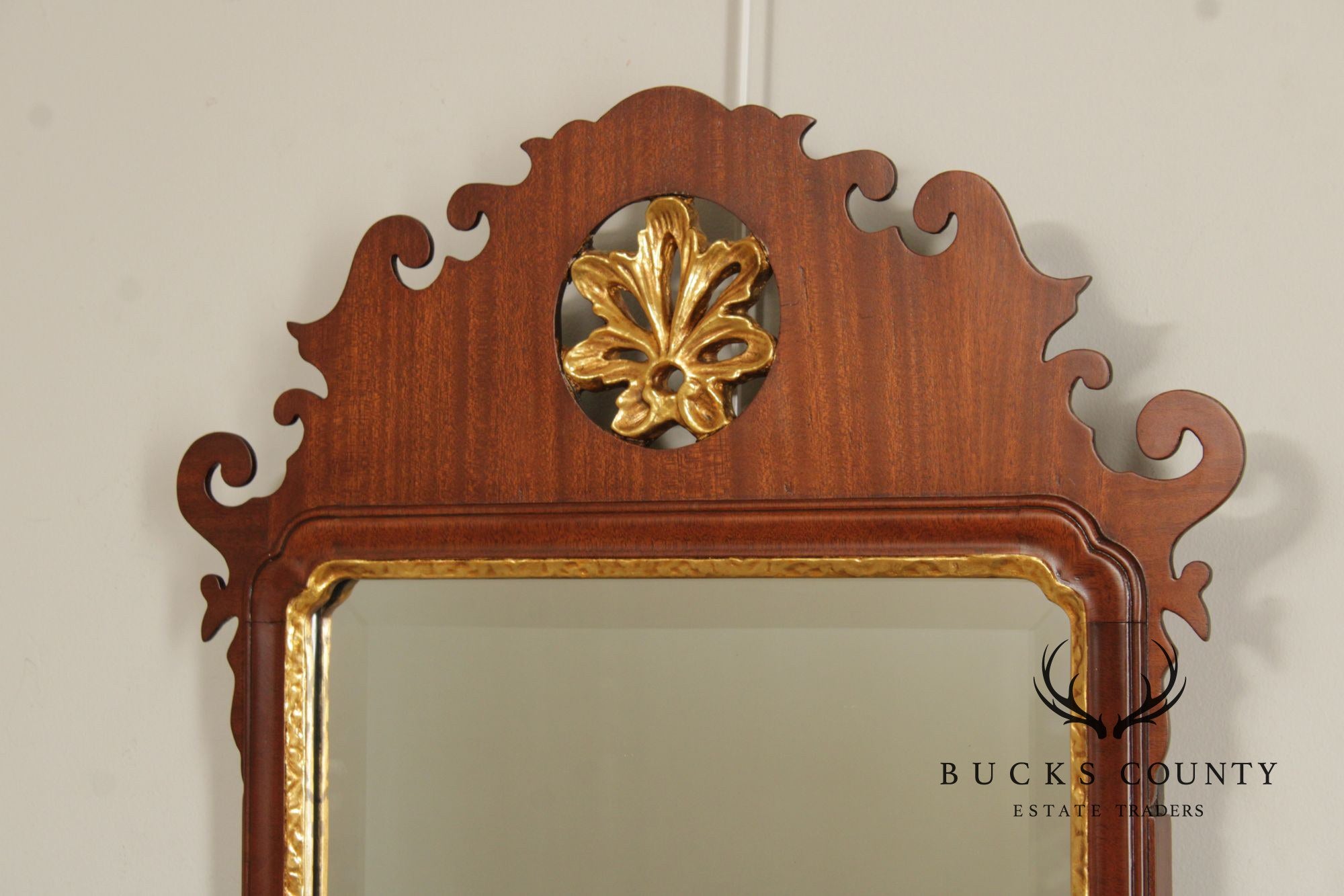 Friedman Brothers Colonial Williamsburg Mahogany Wall Mirror