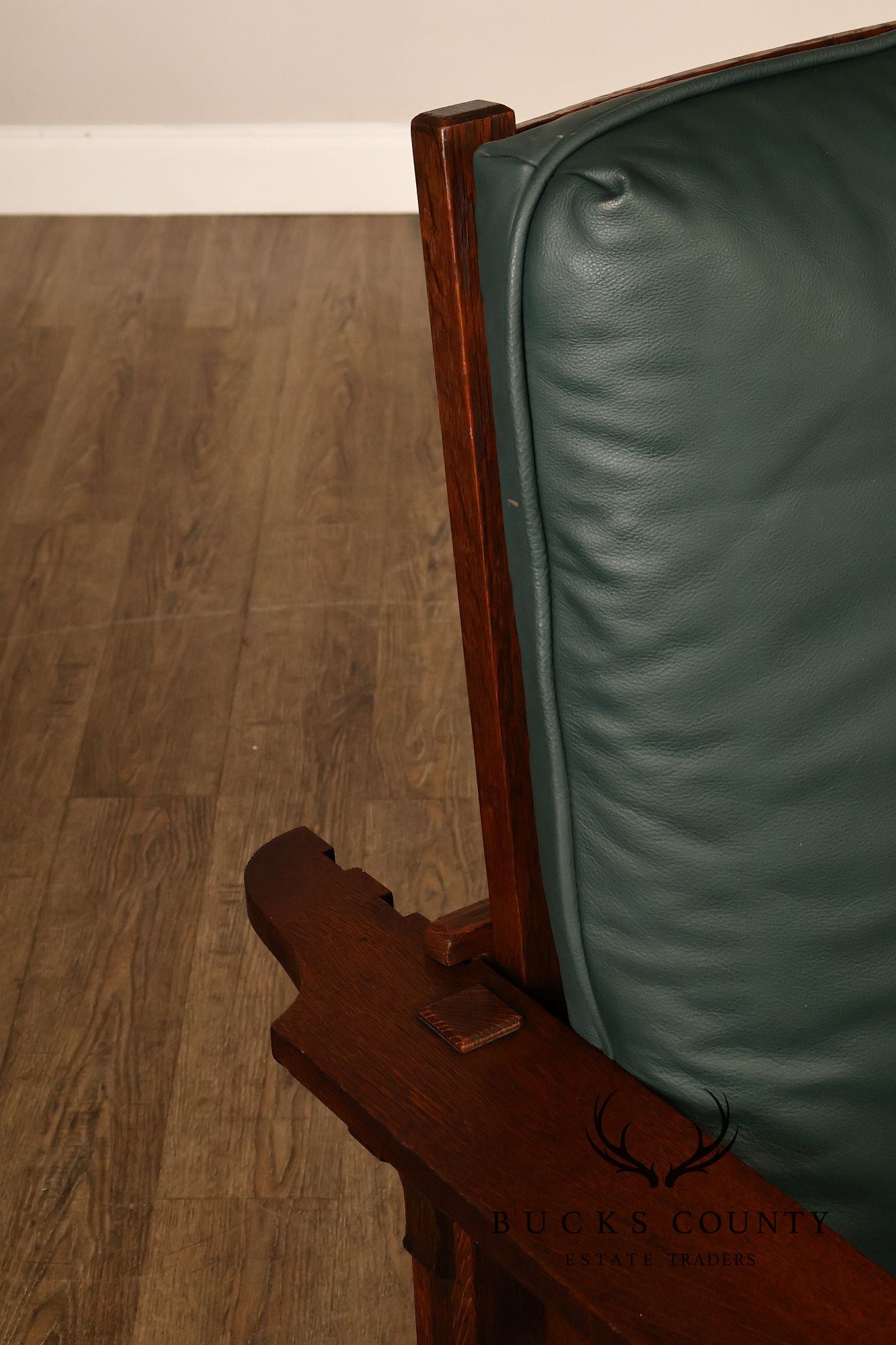 L. & J.G. Stickley Mission Oak Morris Chair Model #498