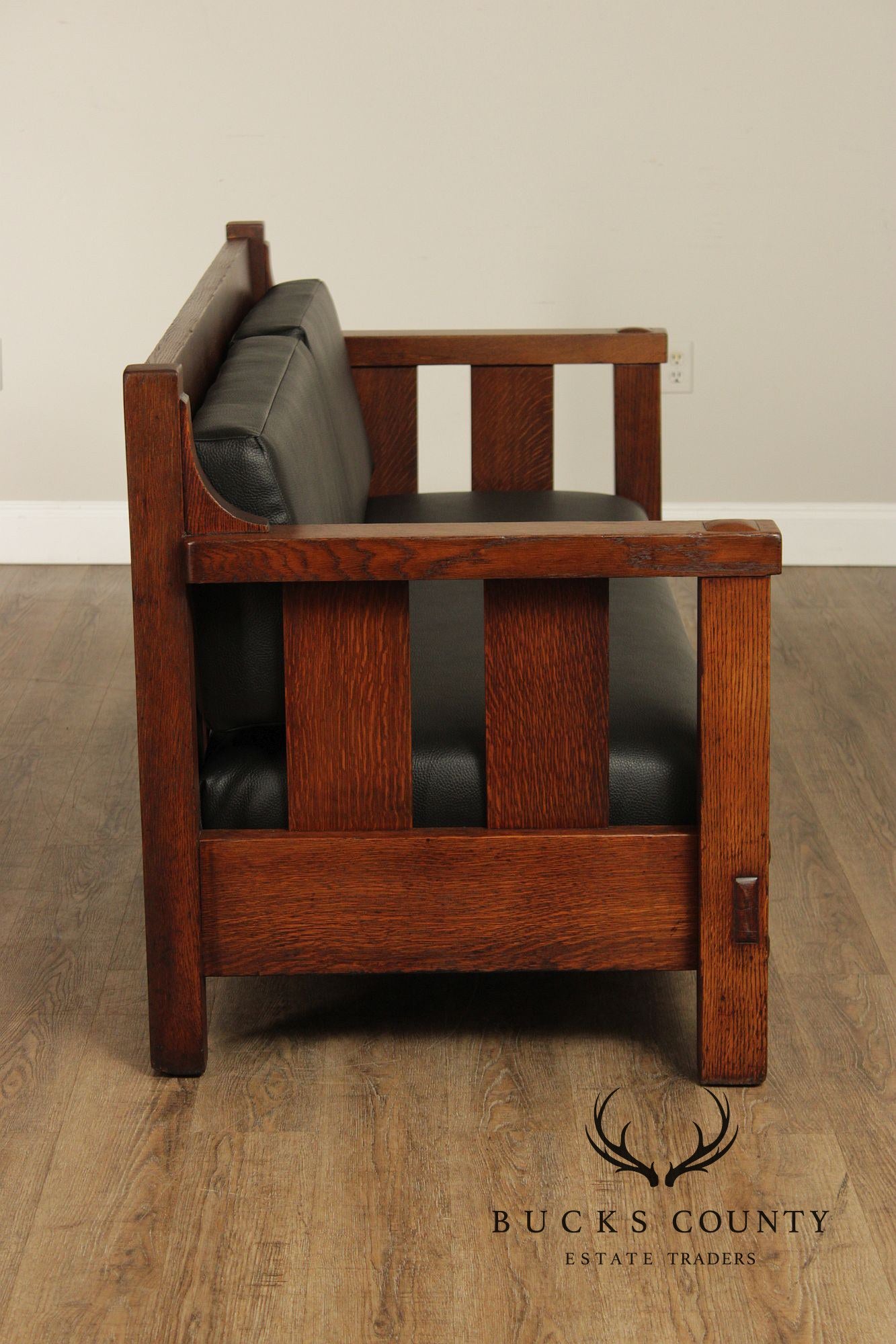 Lifetime Furniture Antique Mission Oak Sofa Settle