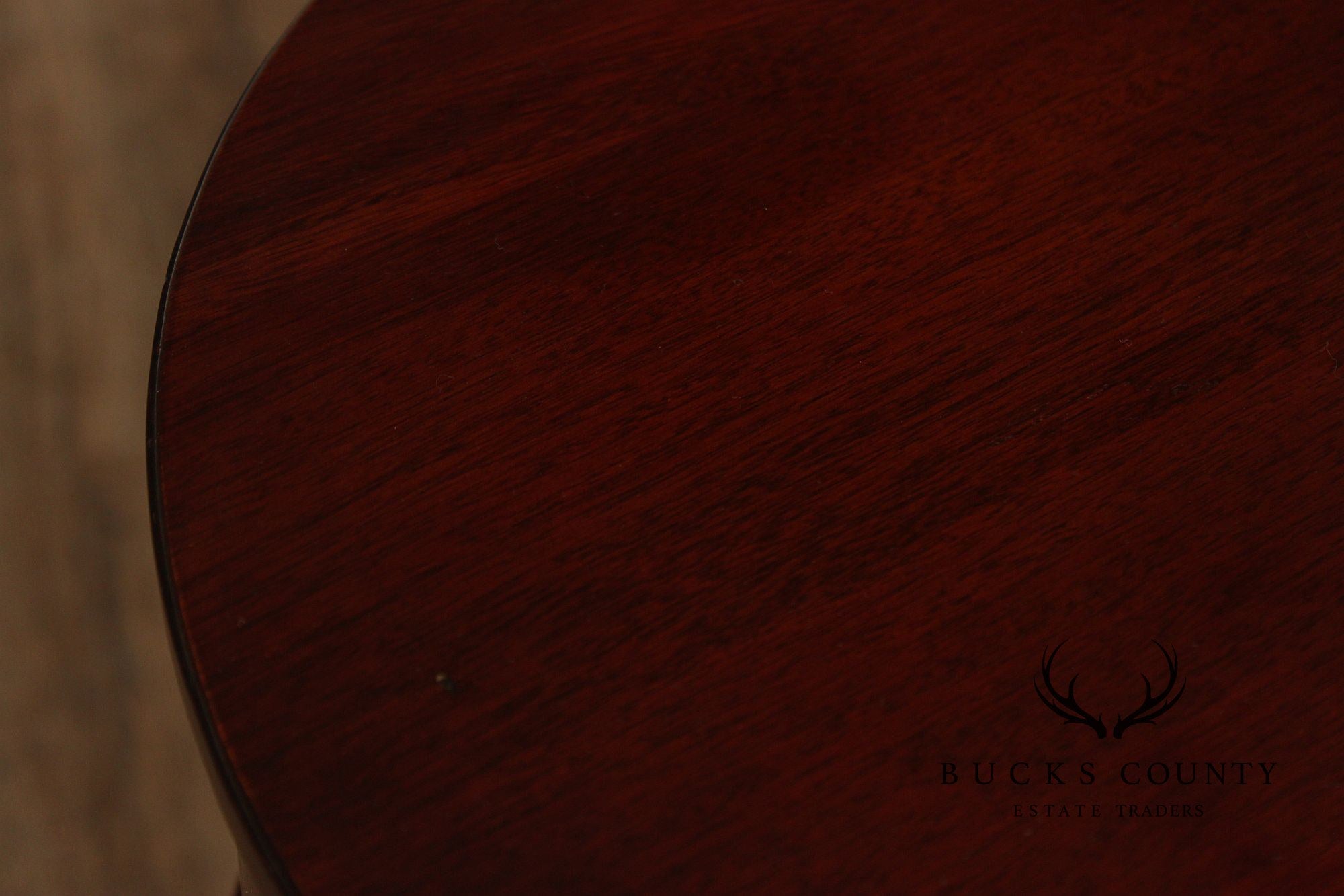 1940's Federal Style Mahogany Carlton House Desk With Tambour Doors