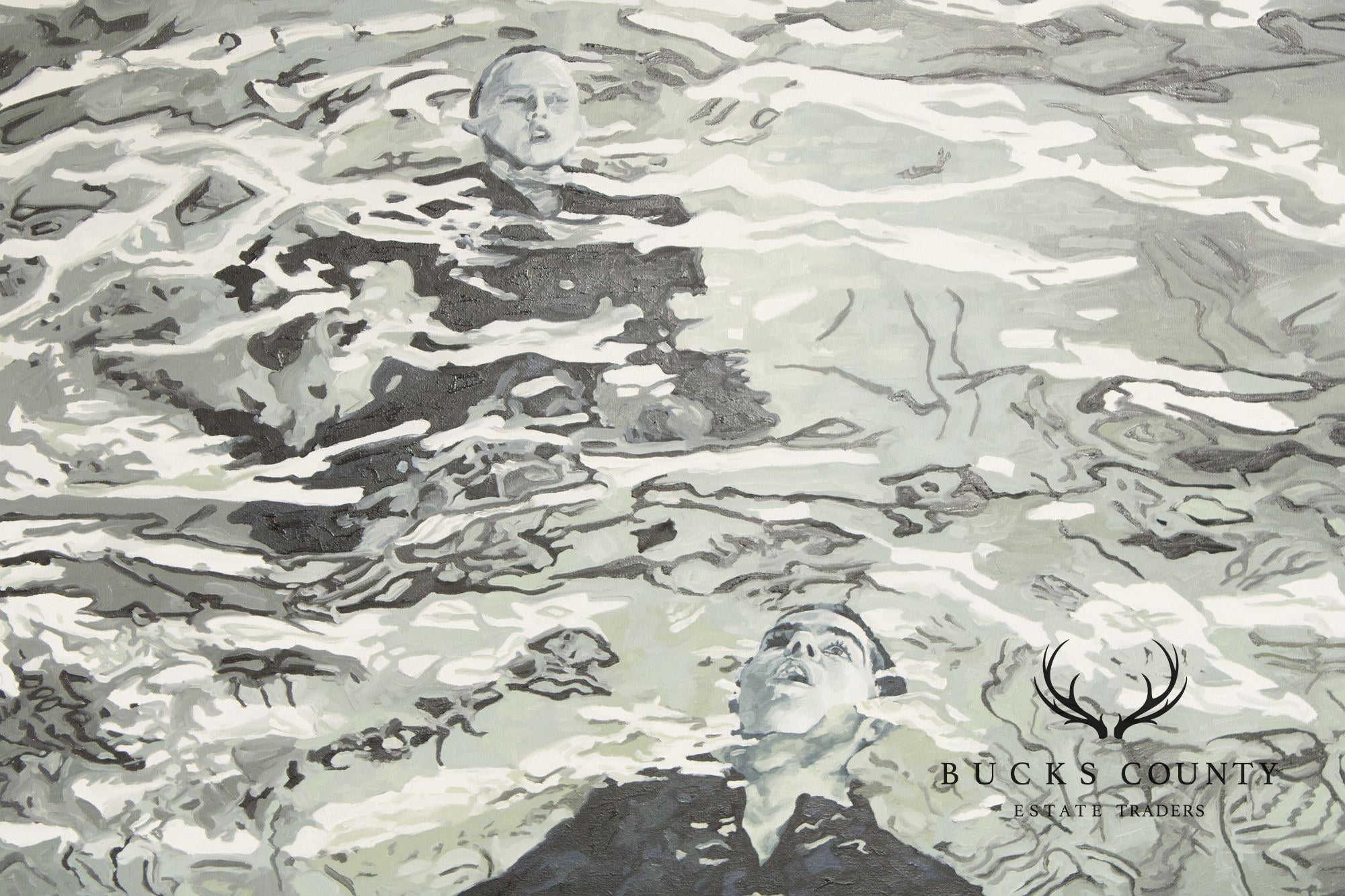 Gina Fiedel Contemporary Oil Painting, 'Climbing Smoke'