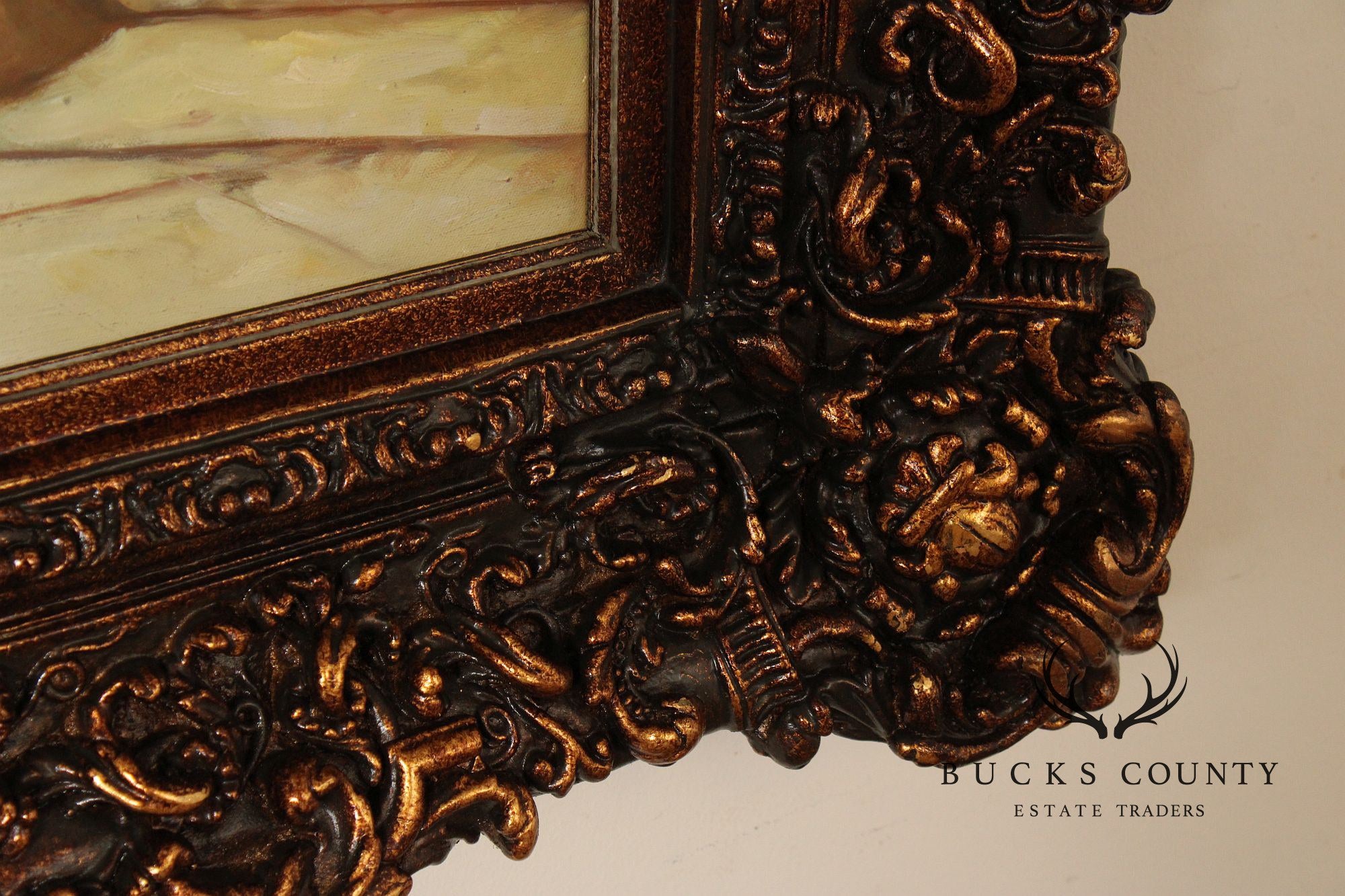 After Conrad Kiesel Salon Painting, 'The Mandolin Player'