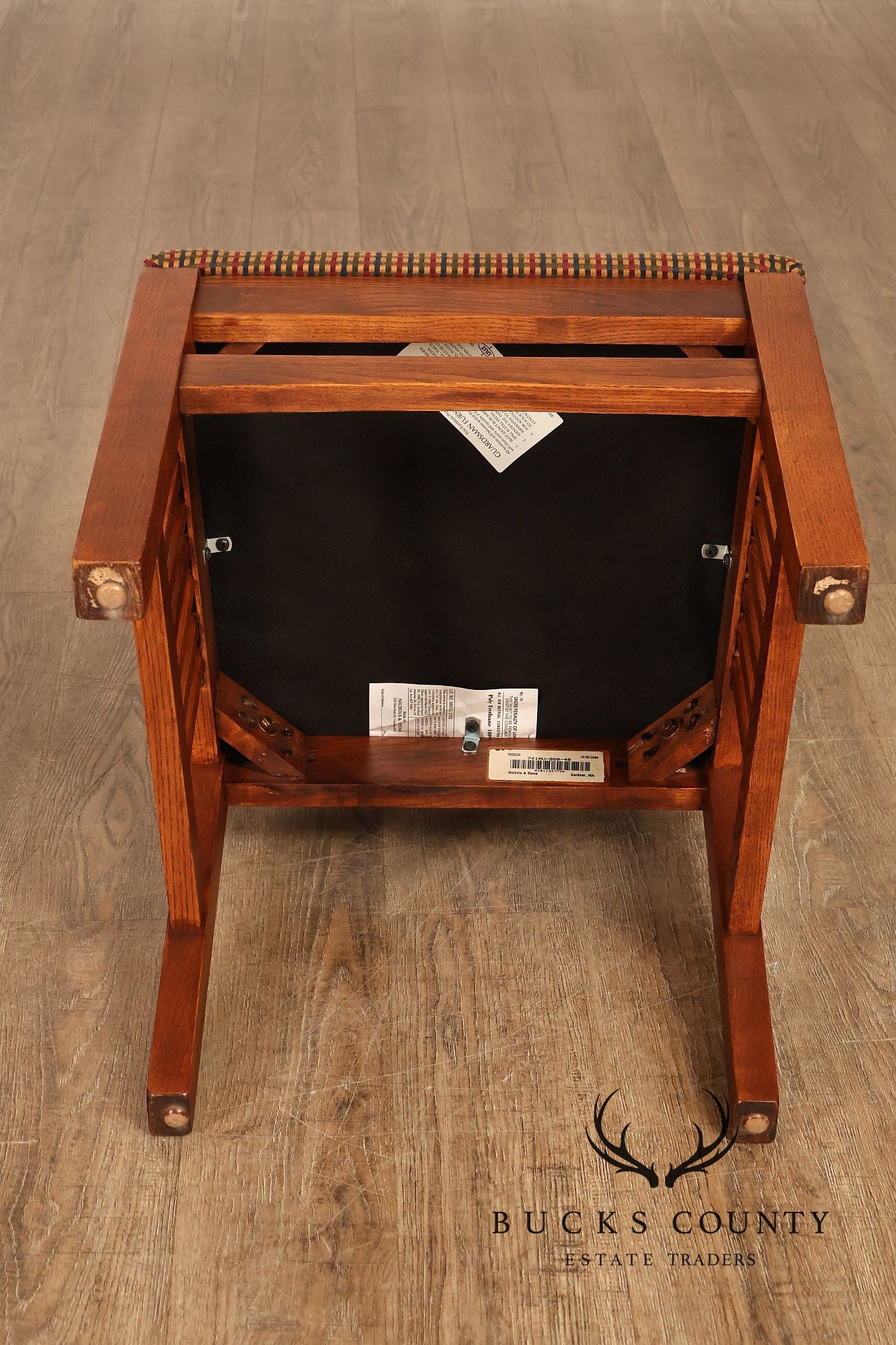 Nichols & Stone Mission Oak Style Set Of Eight Dining Chairs