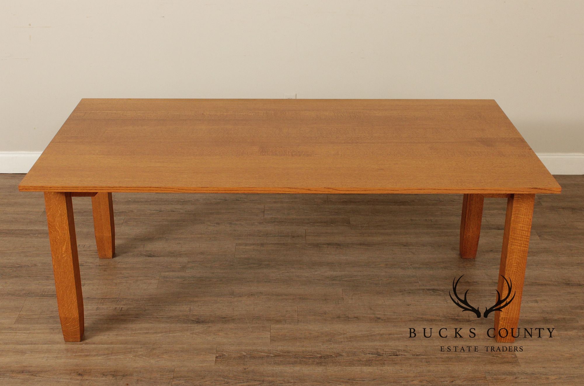 Mission Style Solid Oak Dining Table