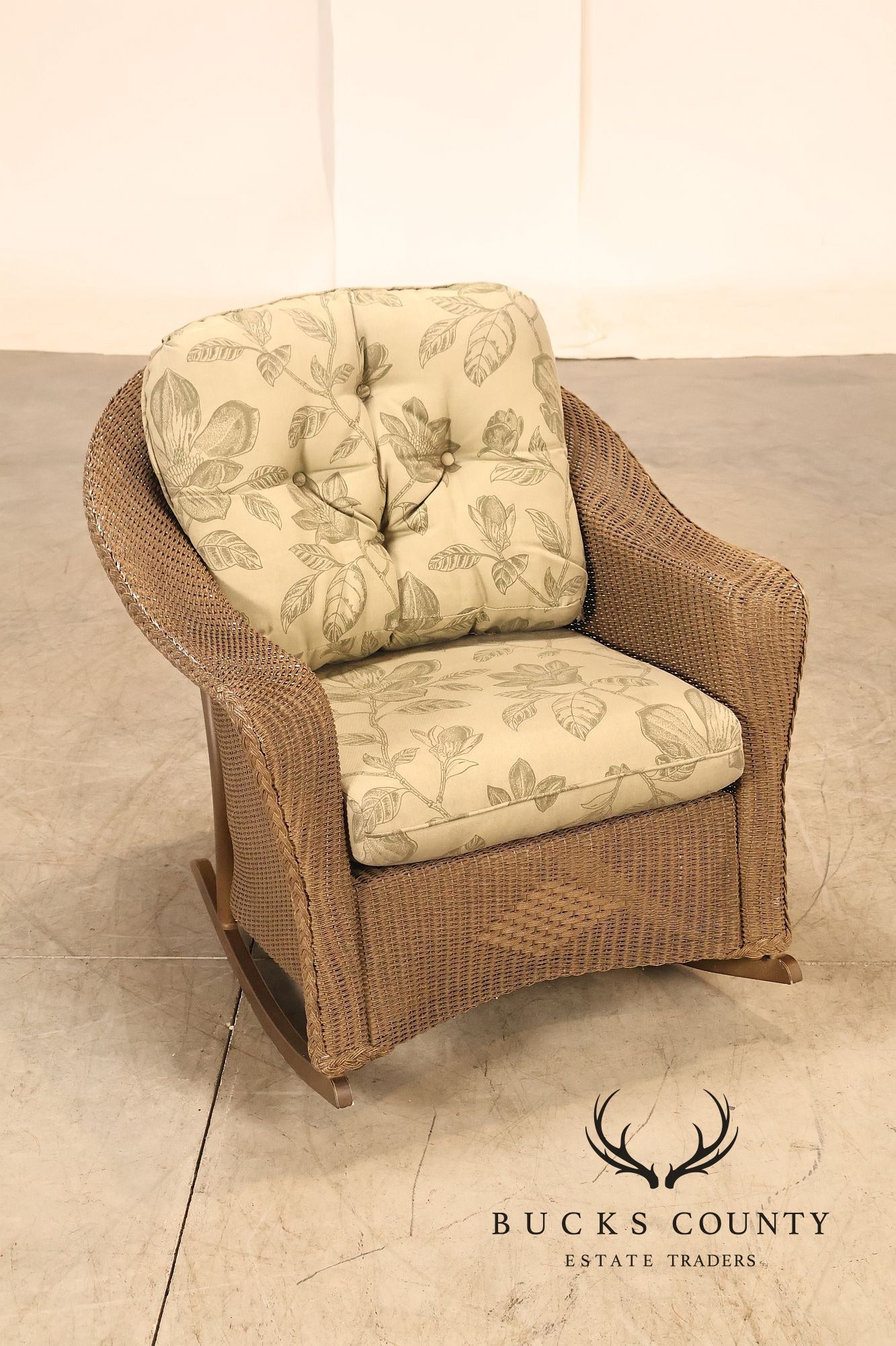 Lloyd Flanders Reflections All-Weather Lloyd Loom Wicker Porch Rocking Chair