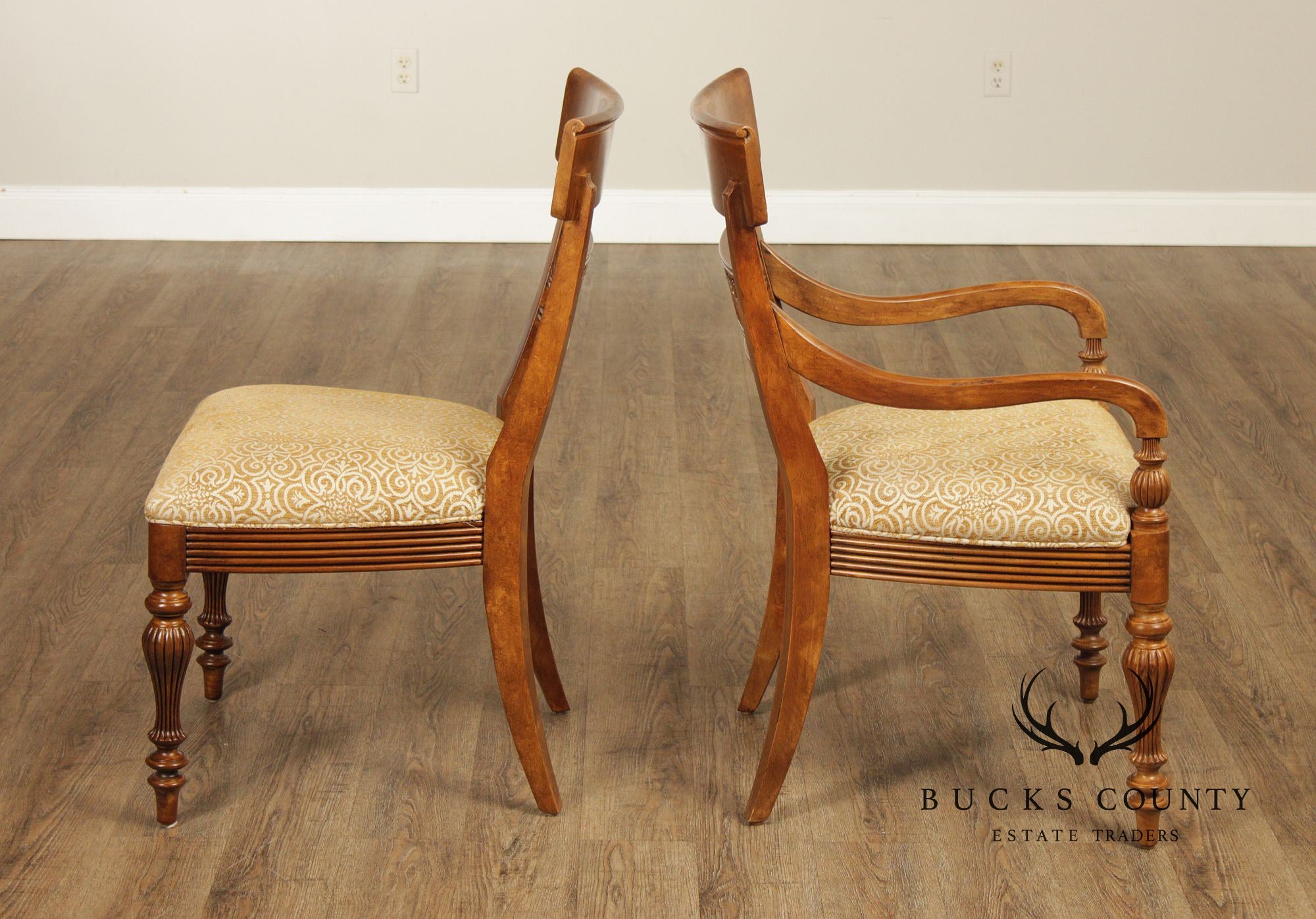 Ethan Allen Set of Eight British Classics 'Mackenzie' Dining Chairs