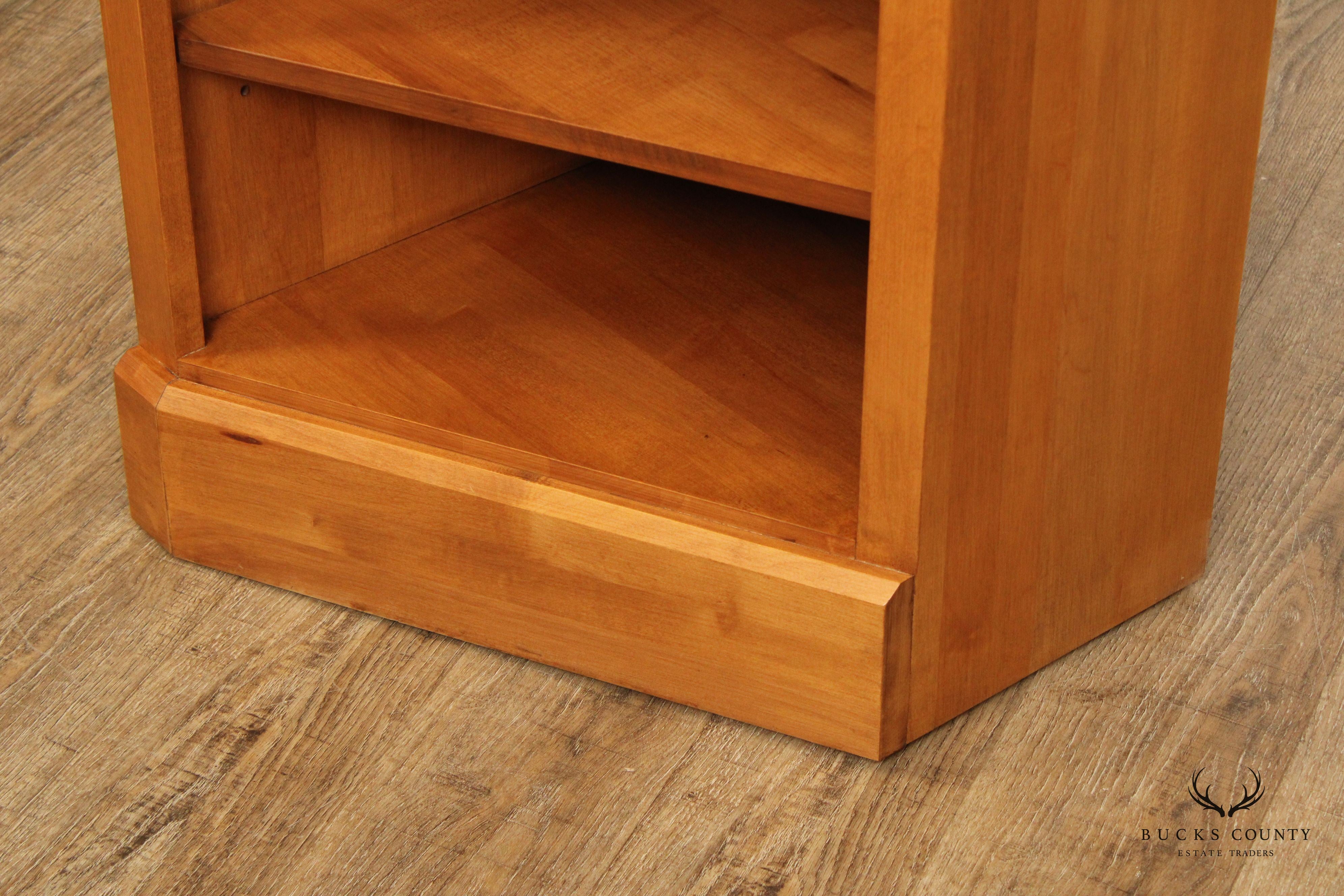 Ethan Allen 'Country Colors' Maple Corner Bookcase
