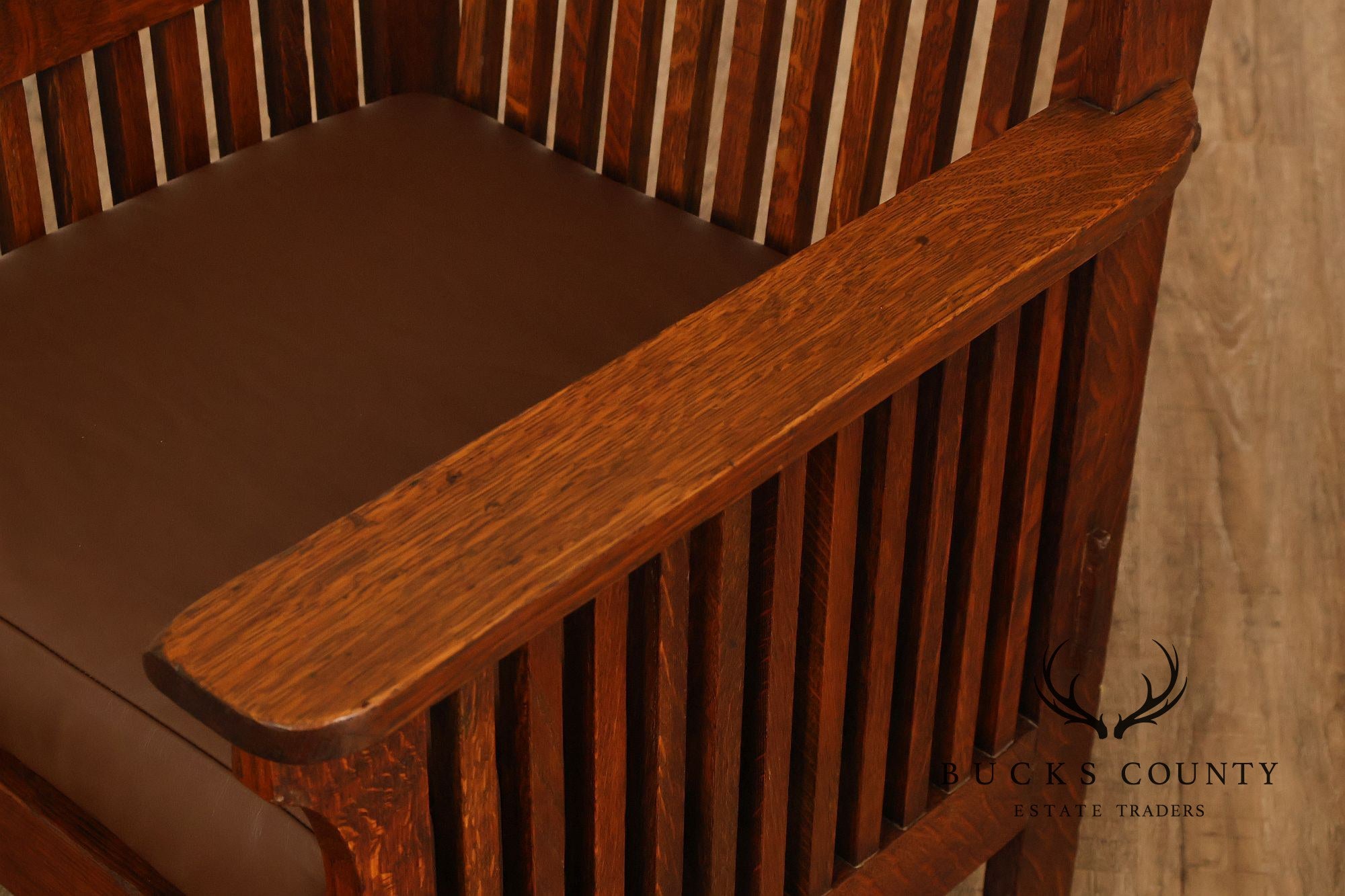 Michigan Chair Company Arts And Crafts Oak Armchair