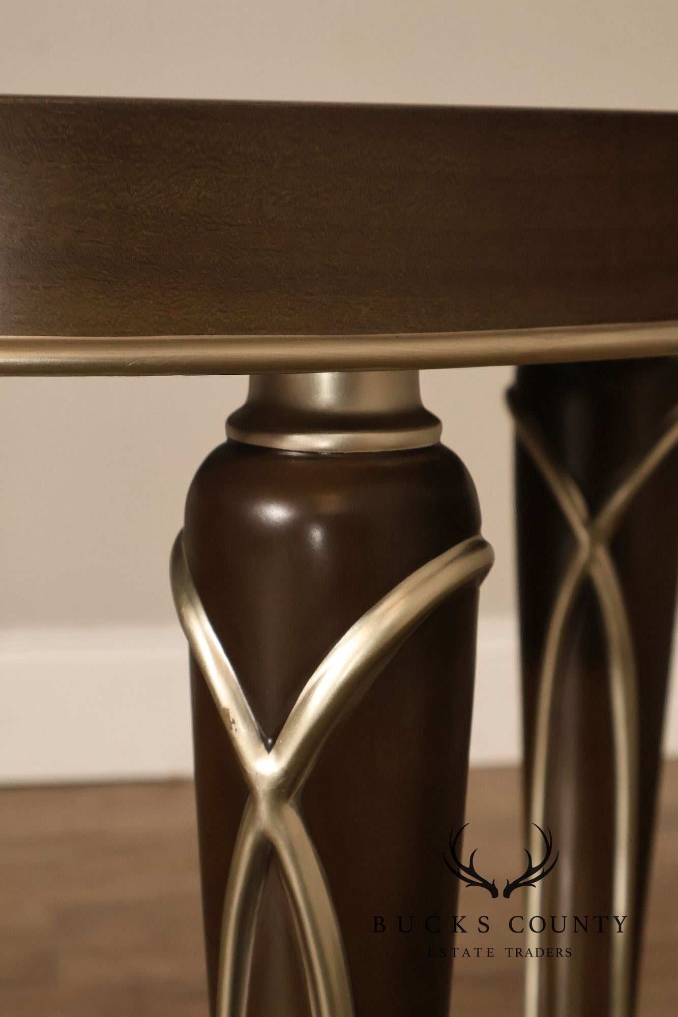 Michael Amini 'Villa Cherie' Round Two-Tier Side Table