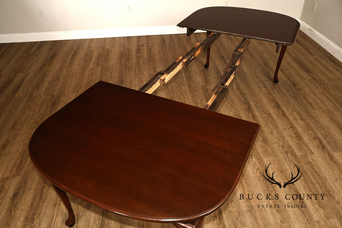 Harden Queen Anne Style Cherry Extension Dining Table