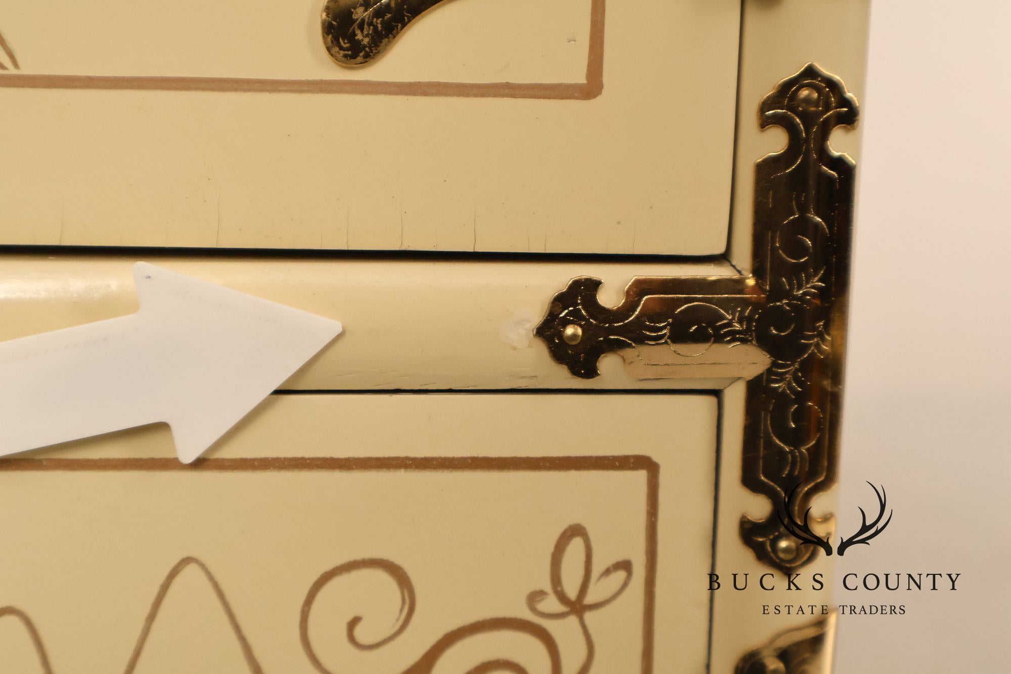 Painted Chinoiserie Style Jewelry Chest