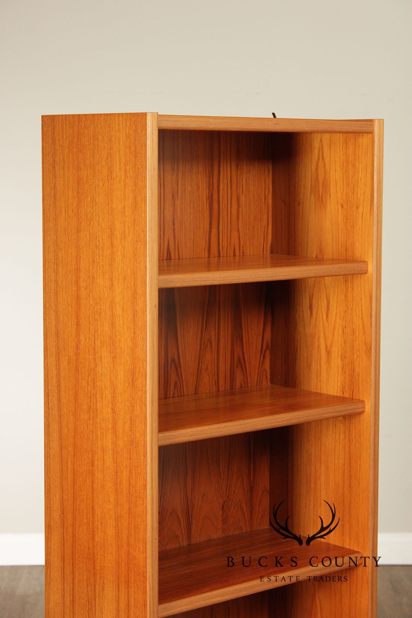 Pair Of Danish Mid Century Modern Teak Bookcases