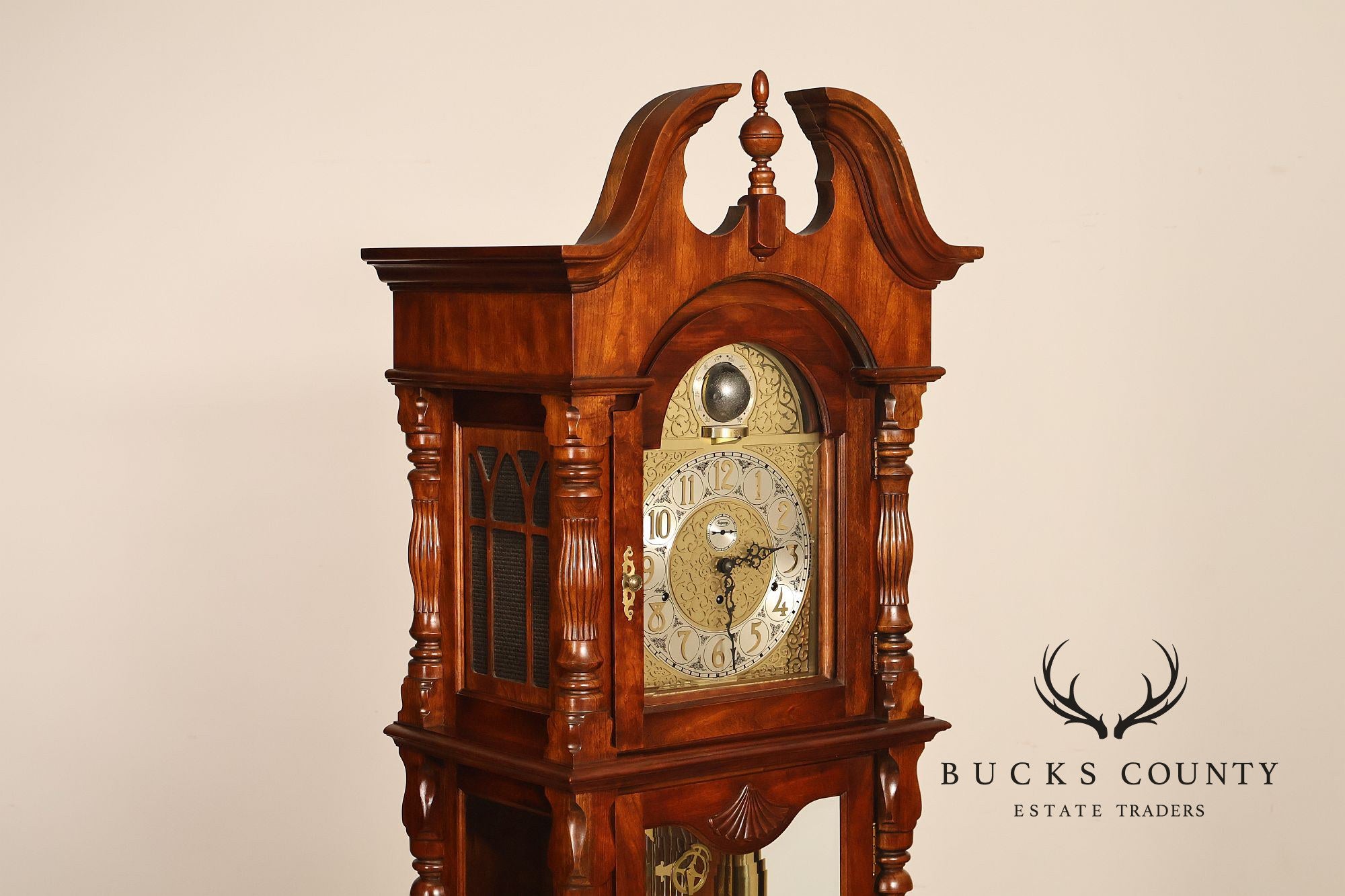 Ridgeway Traditional Cherry Grandfather Clock