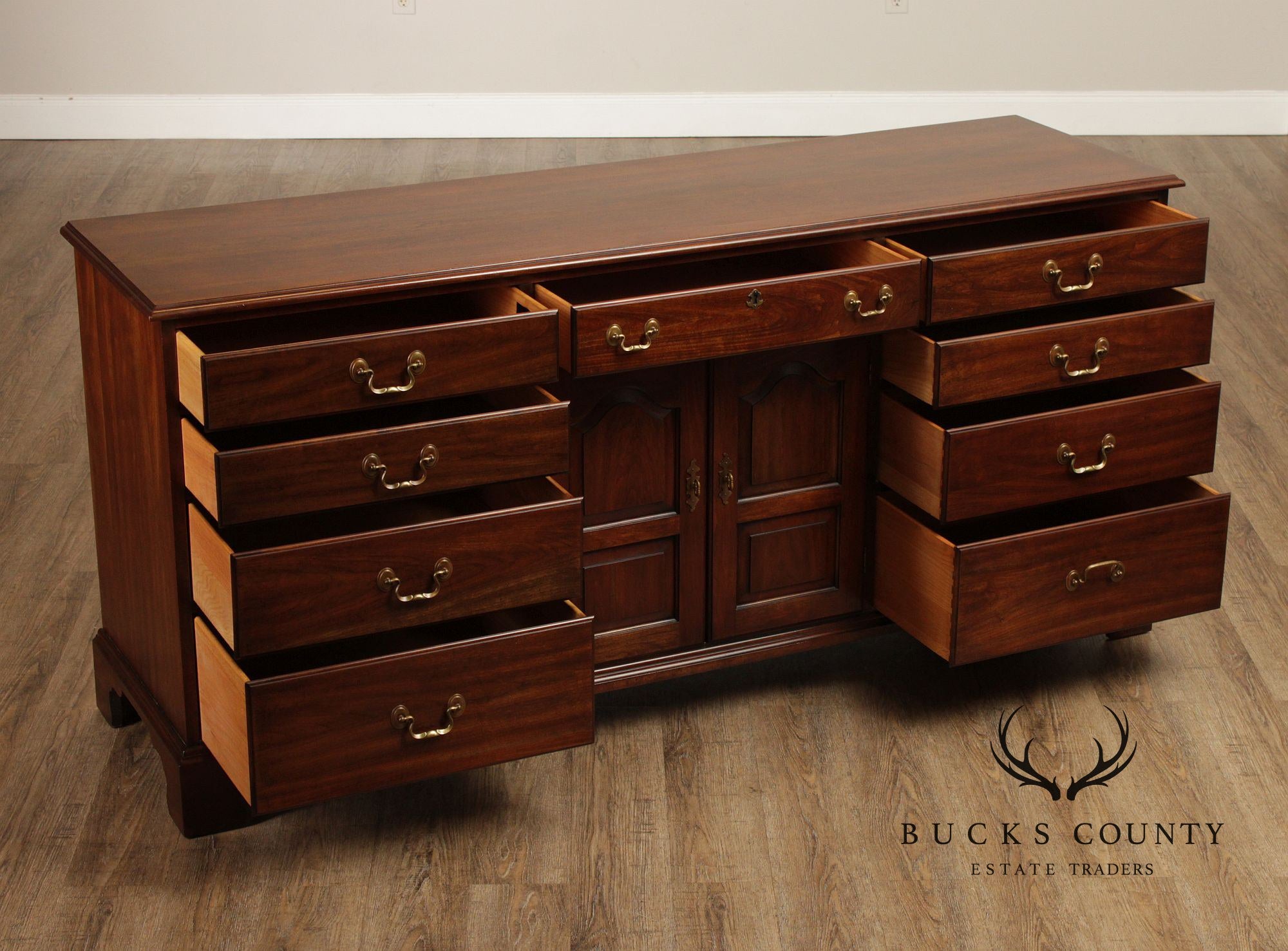 Henkel Harris Vintage Cherry Triple Dresser