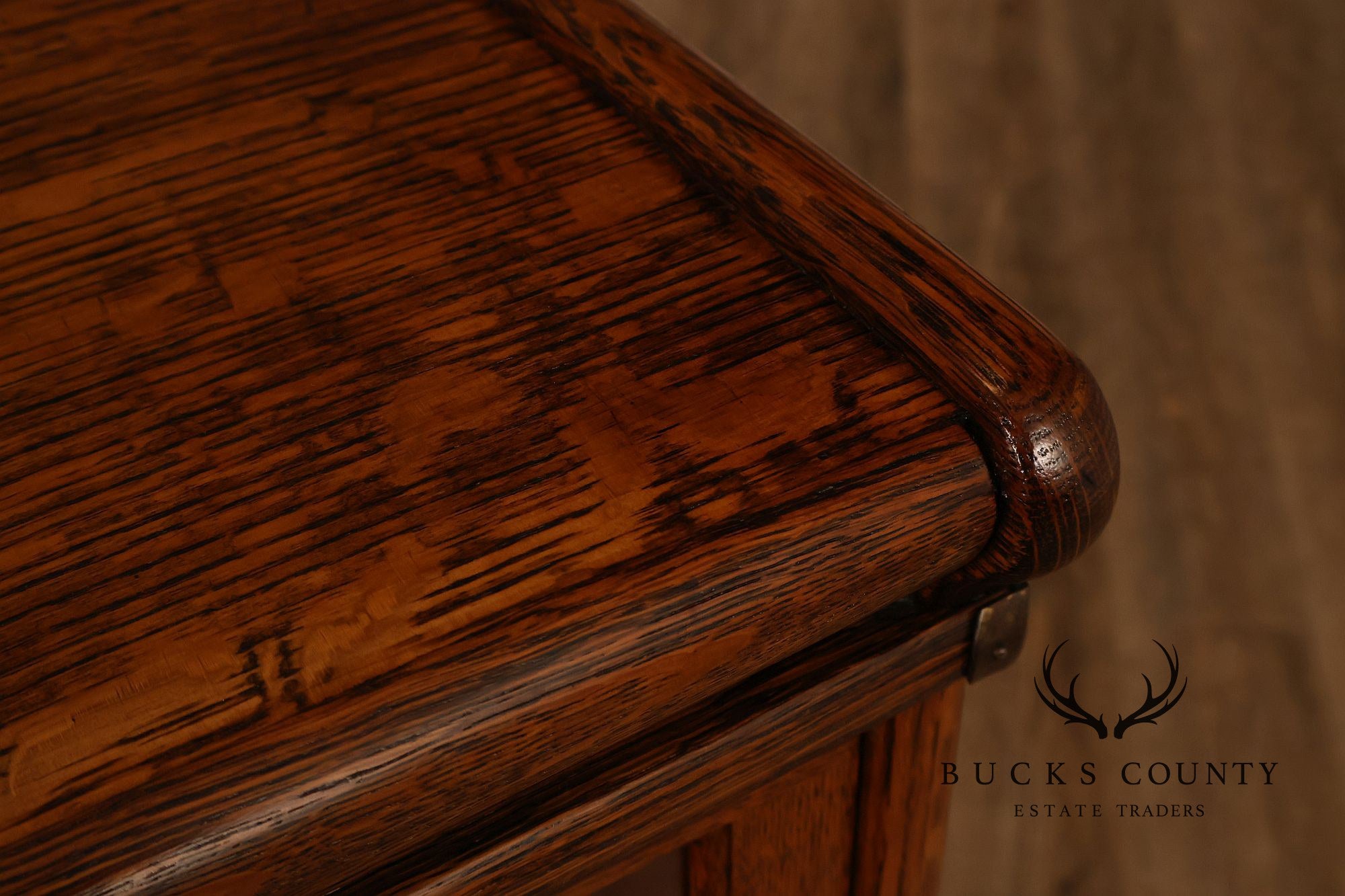 Globe-Wernicke Antique Oak Two-Stack Barrister Bookcase With Drawer Base