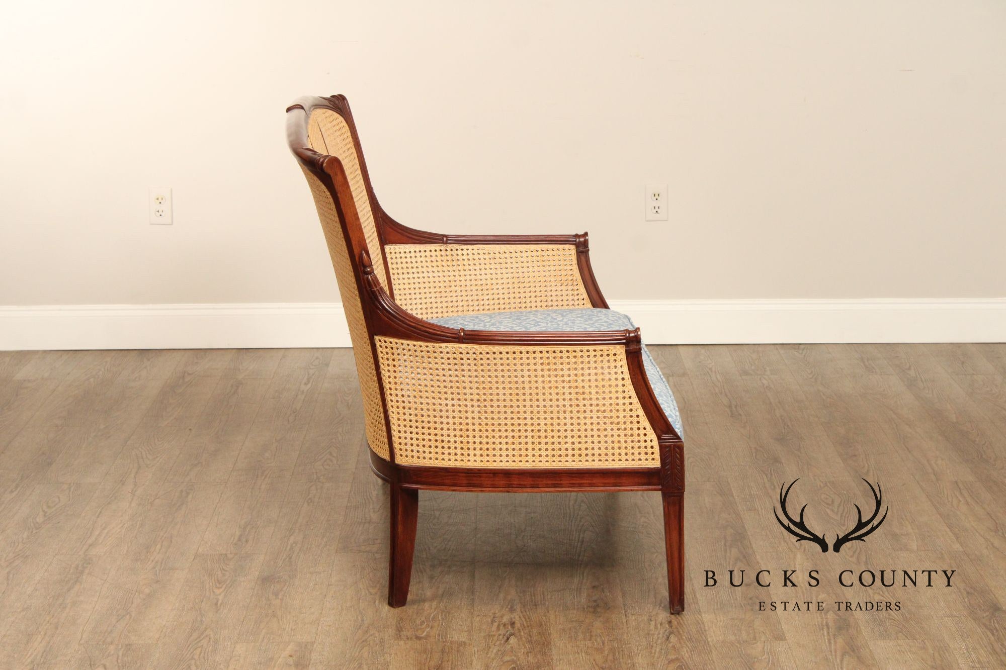 Regency Style Caned Settee