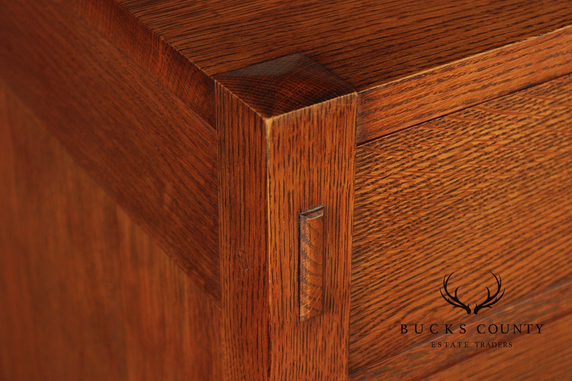 Stickley Mission Collection Oak Tall Chest Of Drawers