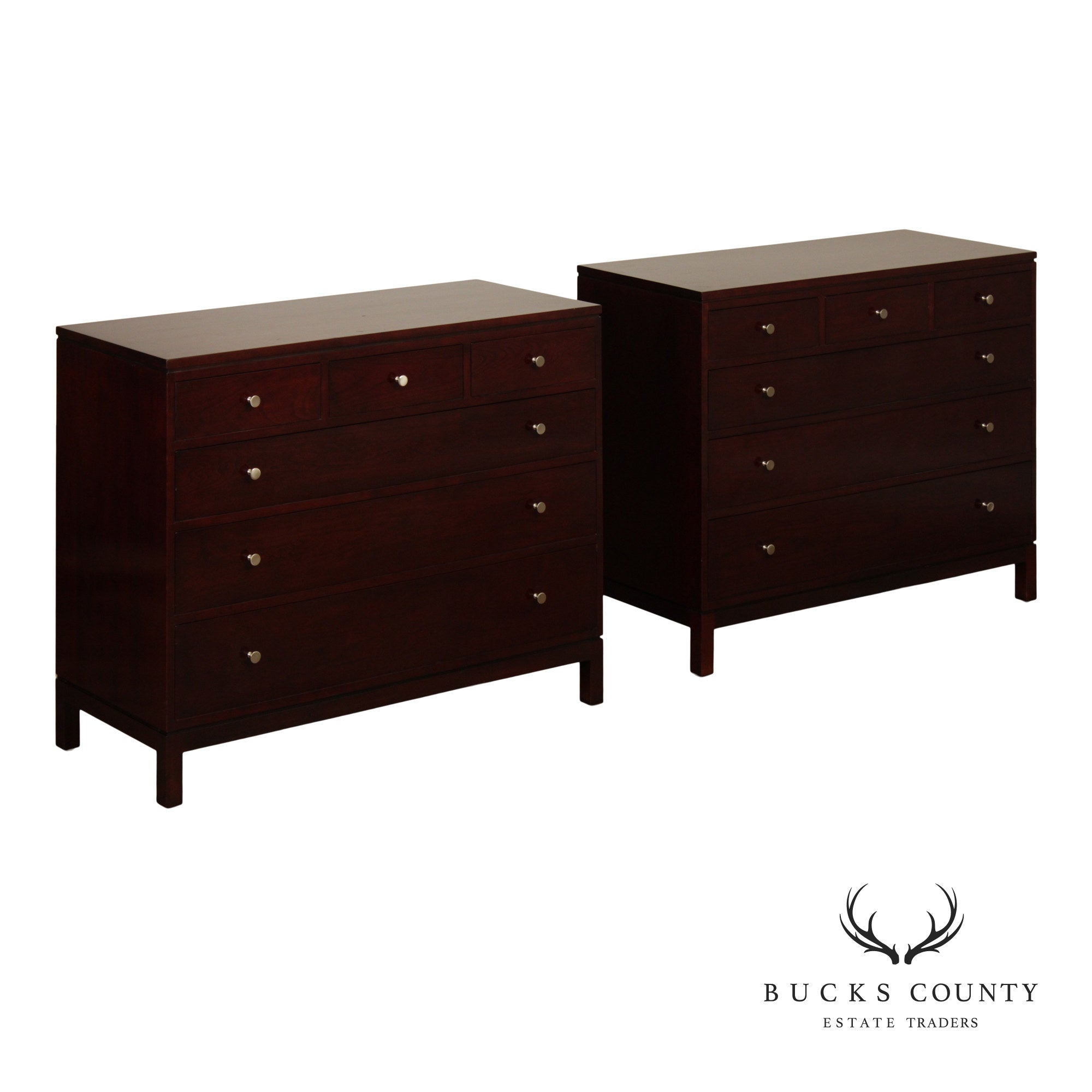 Stickley Metropolitan Collection Pair of Cherry Single Dressers