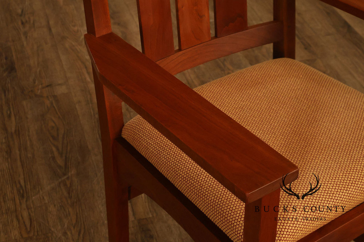 Stickley Harvey Ellis Arts And Crafts Cherry Dining Chairs Set Of Six