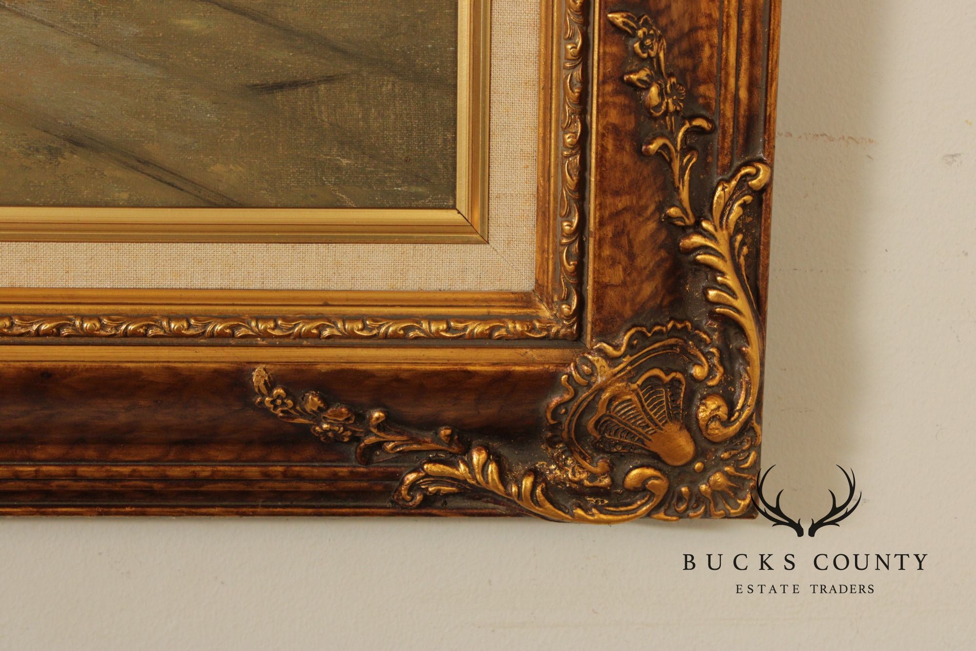 E. Larroque English Genre Painting, 'Hot Toddy'